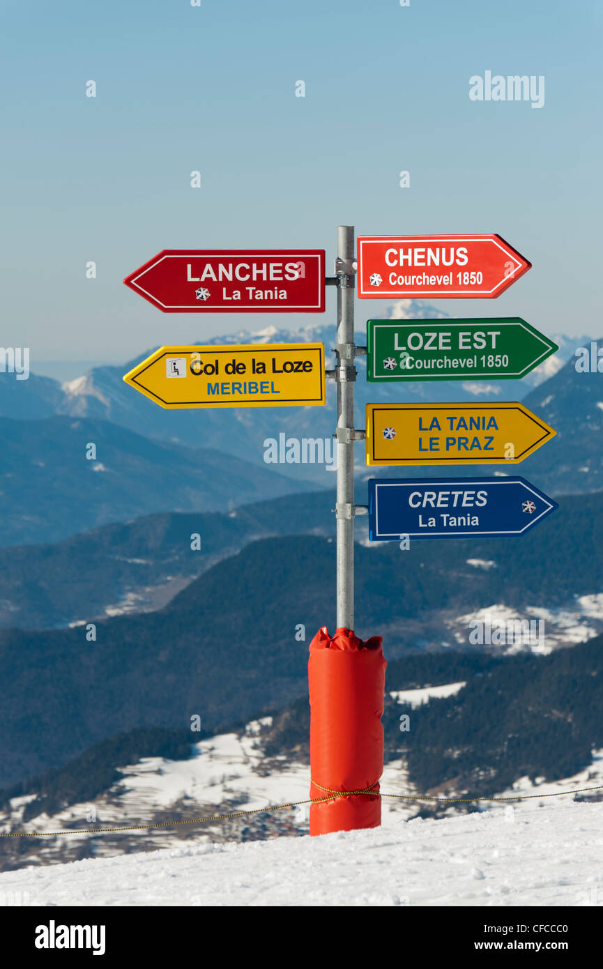 Piste sign hi-res stock photography and images - Alamy