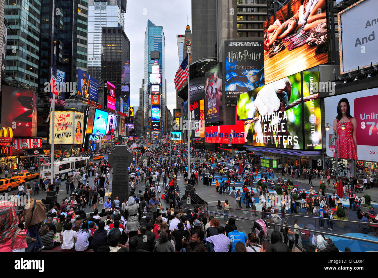 Times Square, Manhattan, New York City, USA Stock Photo