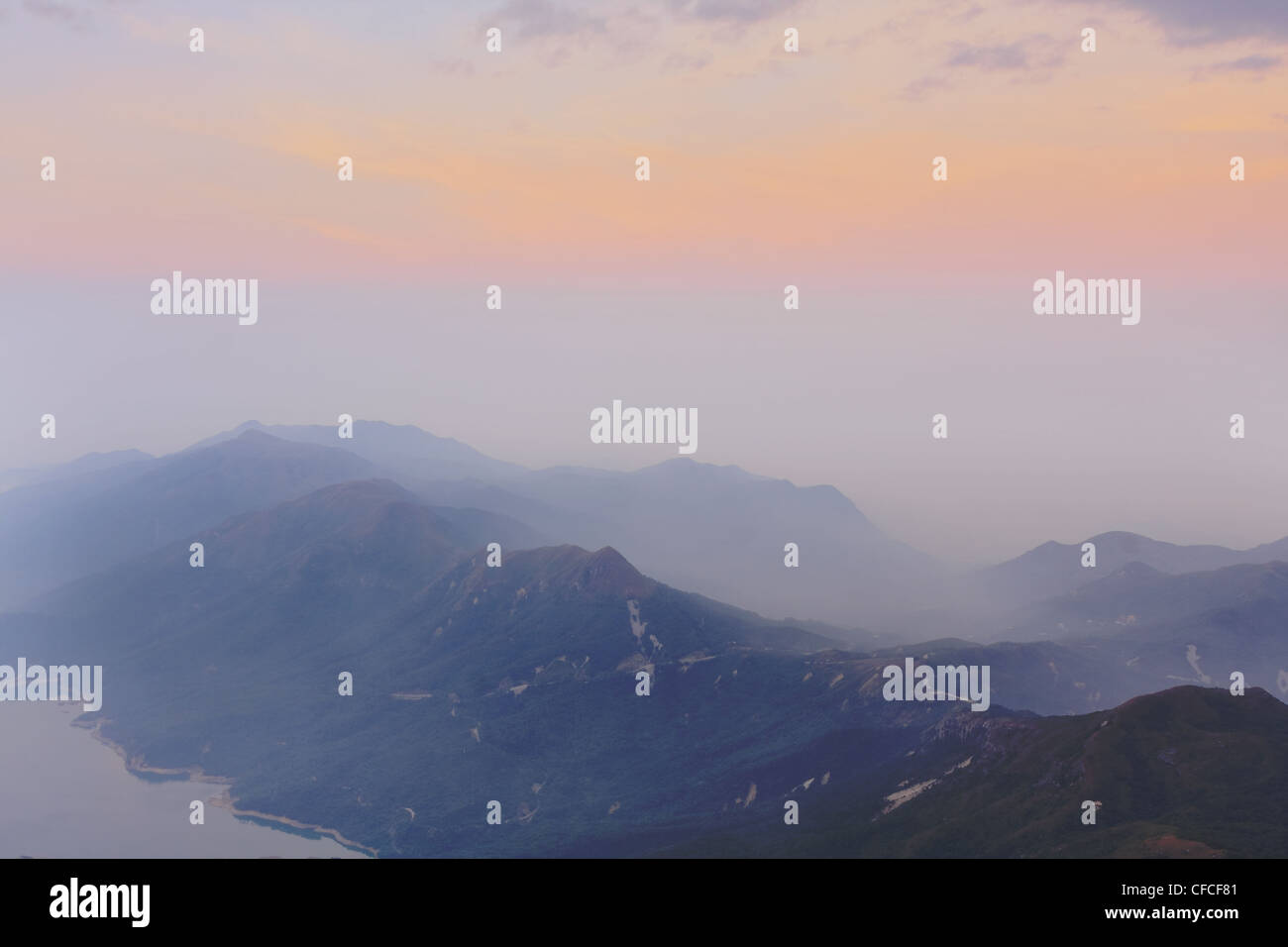 mountain sunset Stock Photo - Alamy
