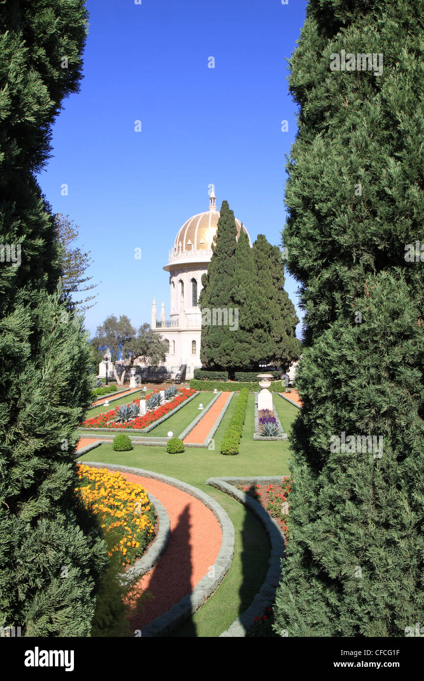 The Bahai Gardens, aka the Hanging Gardens, in the German colony in