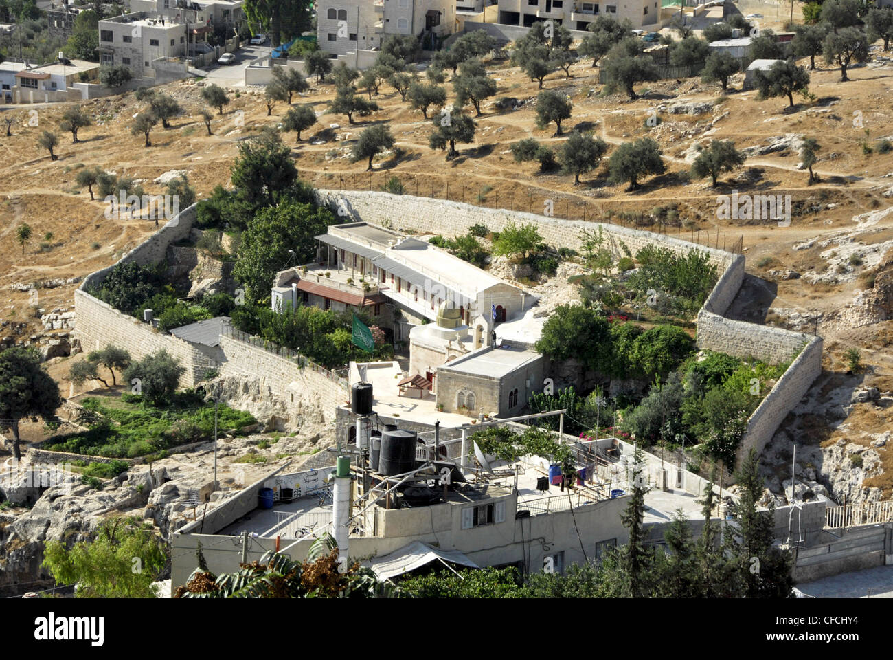 Monastery of Akeldama  in the Potter's Field in Jerusalem Stock Photo