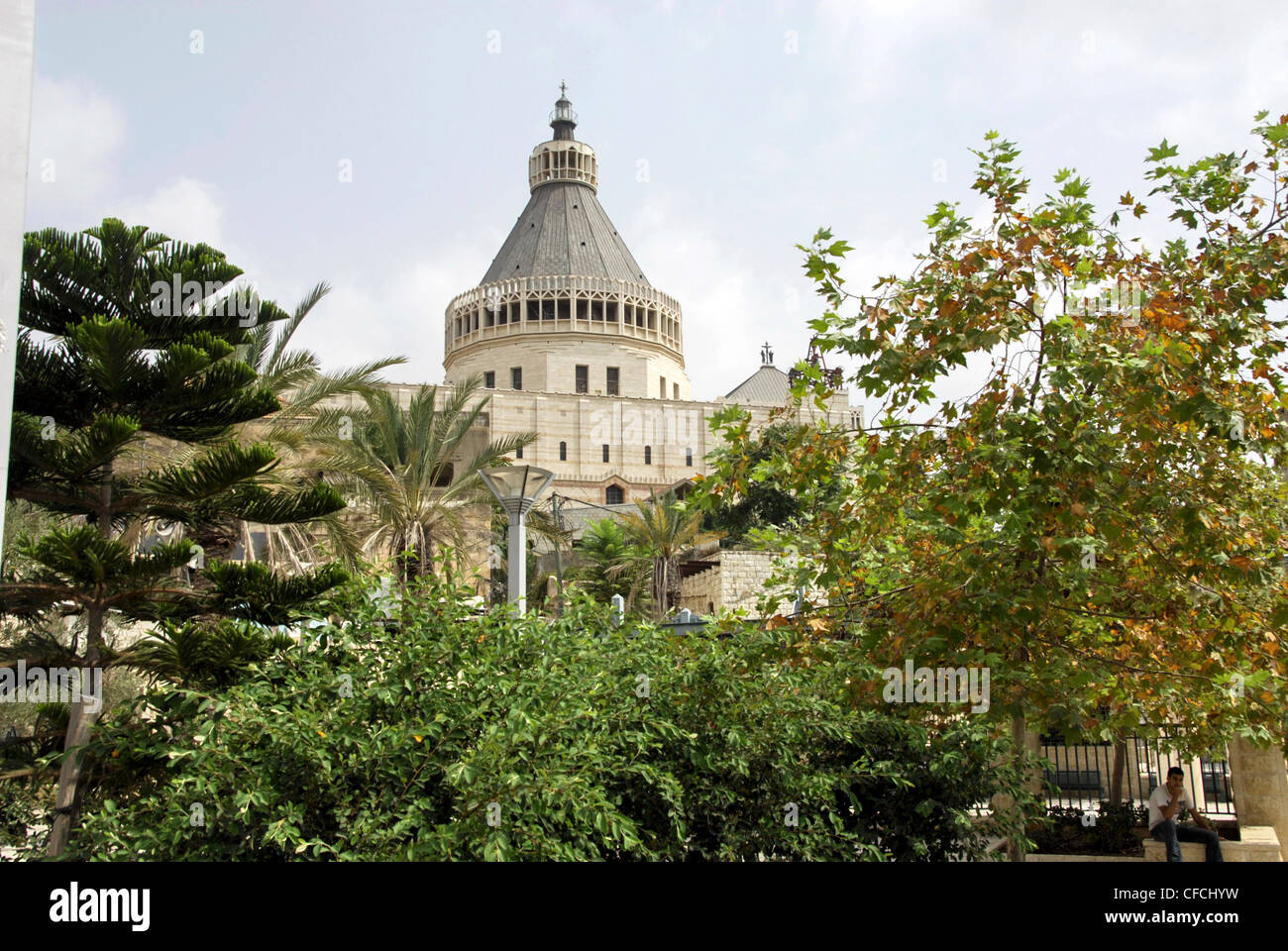 Catholic Basilica at the site of Annunciation of the Mother of God, Nazareth, West Bank, Israel