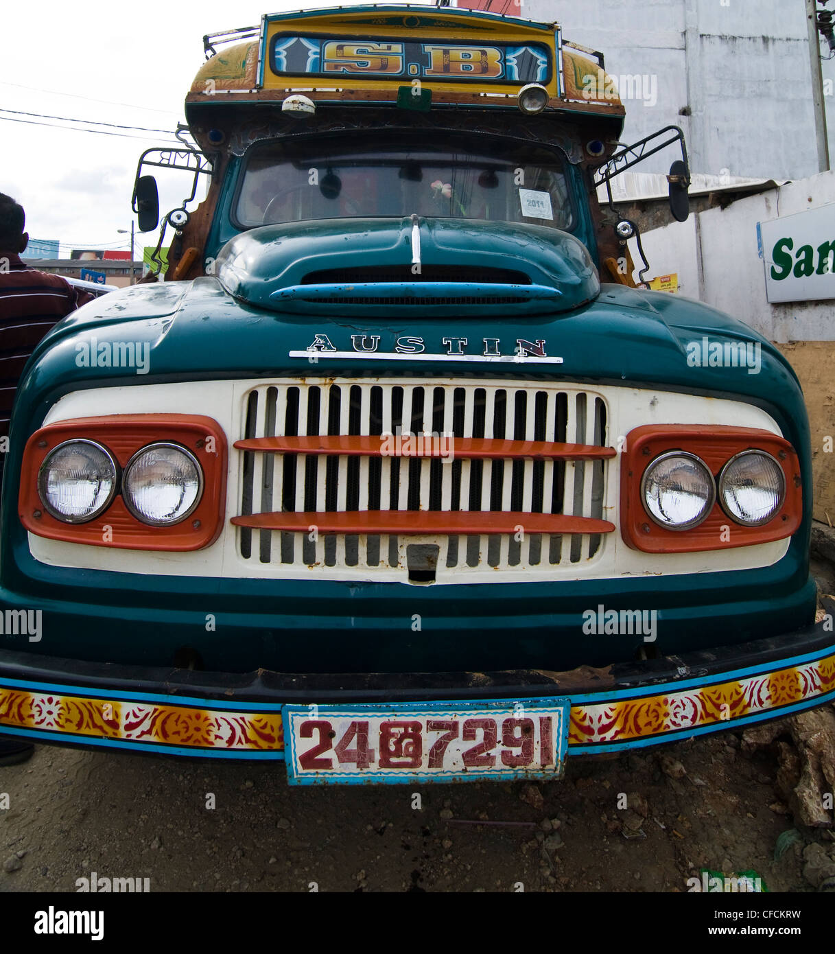 An old Austin truck in Sri Lanka. Stock Photo