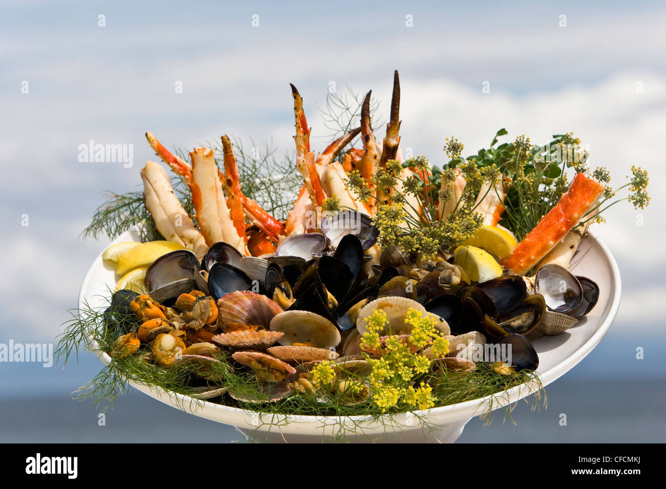 A still life seafood platter, Courtenay, The Comox Valley, Vancouver