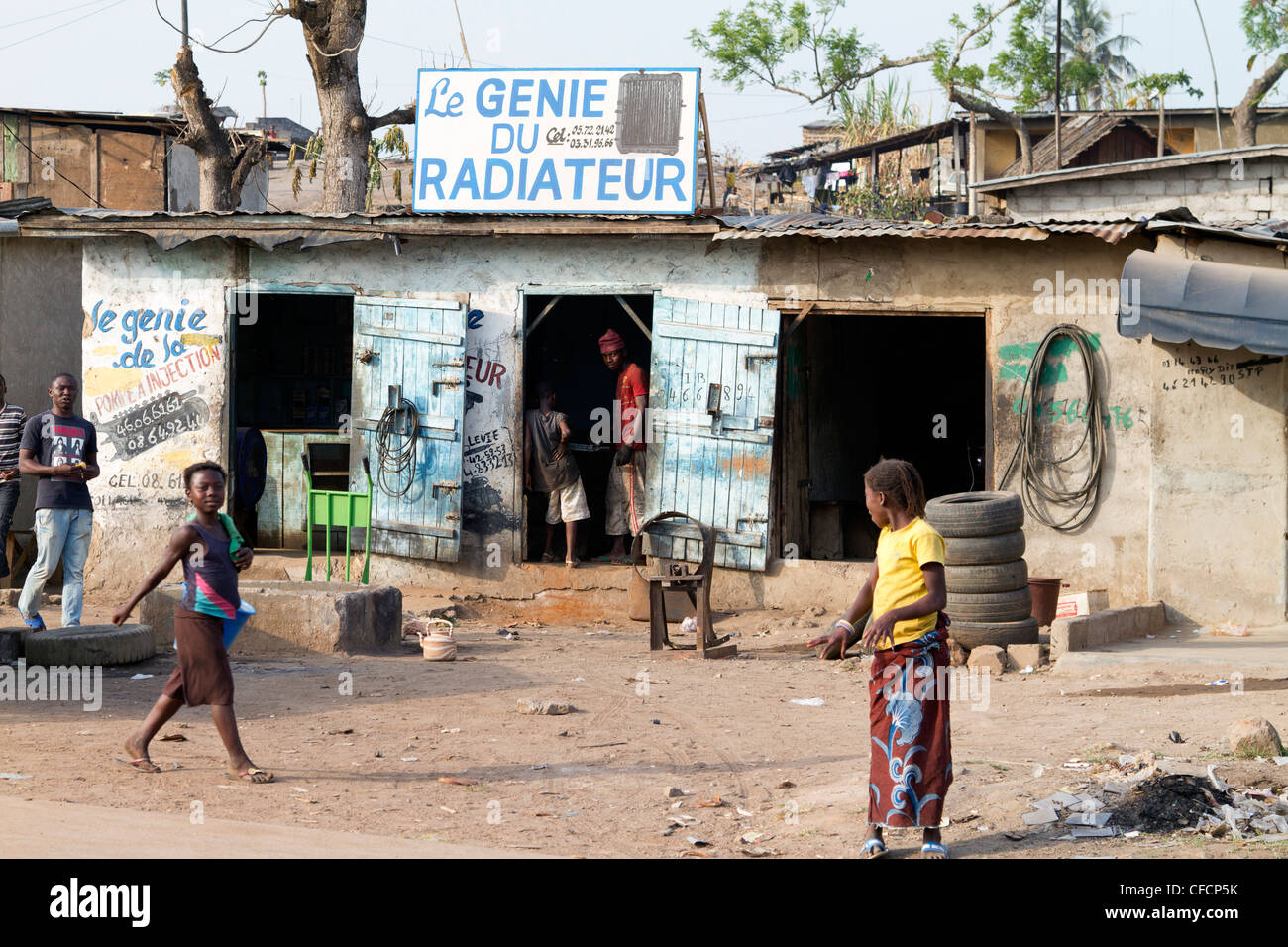 Duekoué , Republic of Côte d'Ivoire ,Ivory Coast ,West Africa Stock
