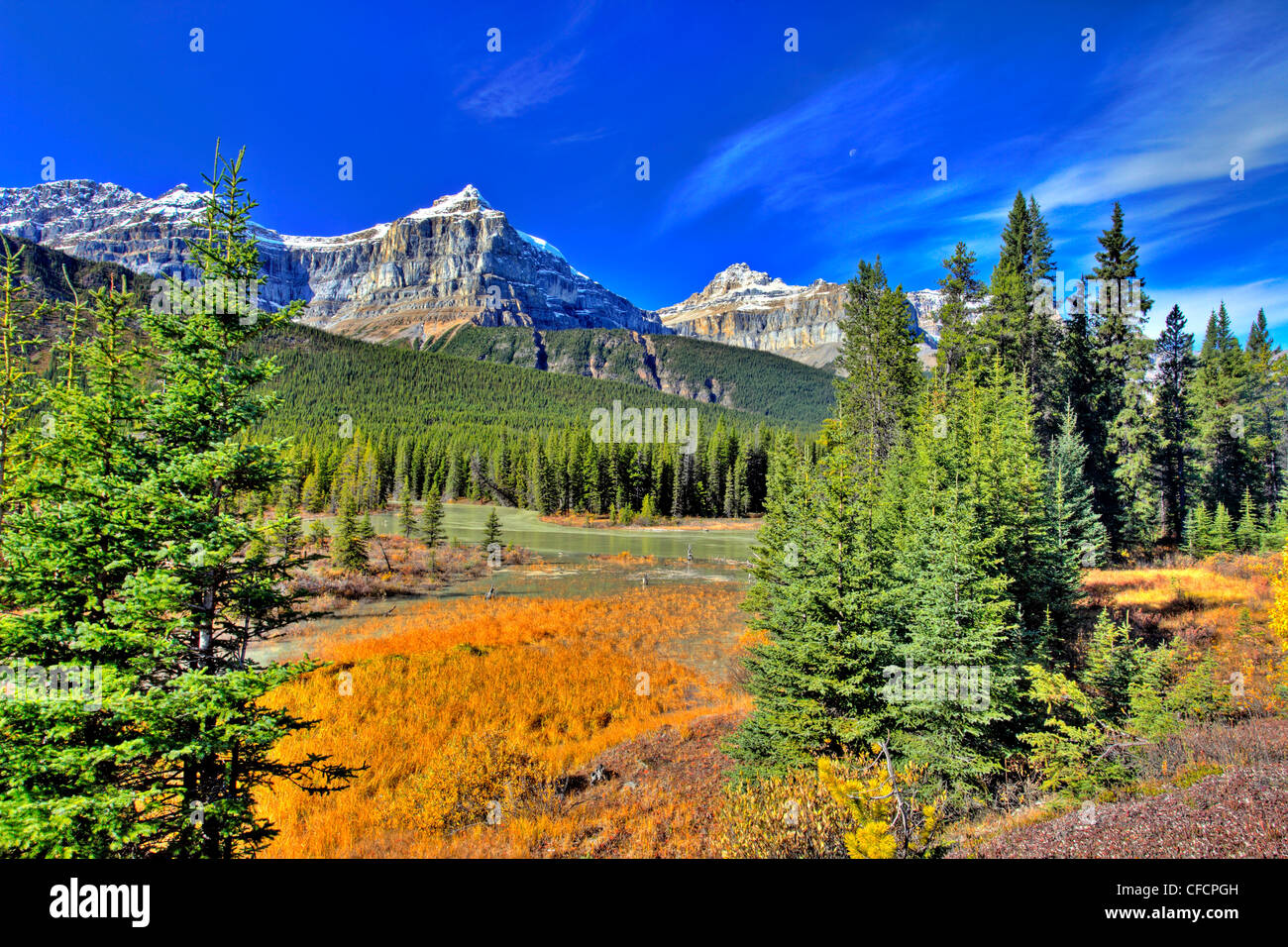 Mistaya River Banff National Park Alberta Canada Stock Photo Alamy