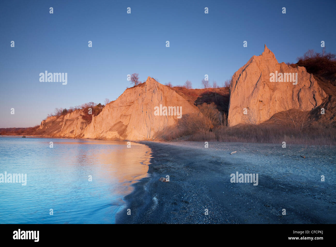 Scarborough Bluffs At Bluffers Park In Toronto Ontario Canada Stock