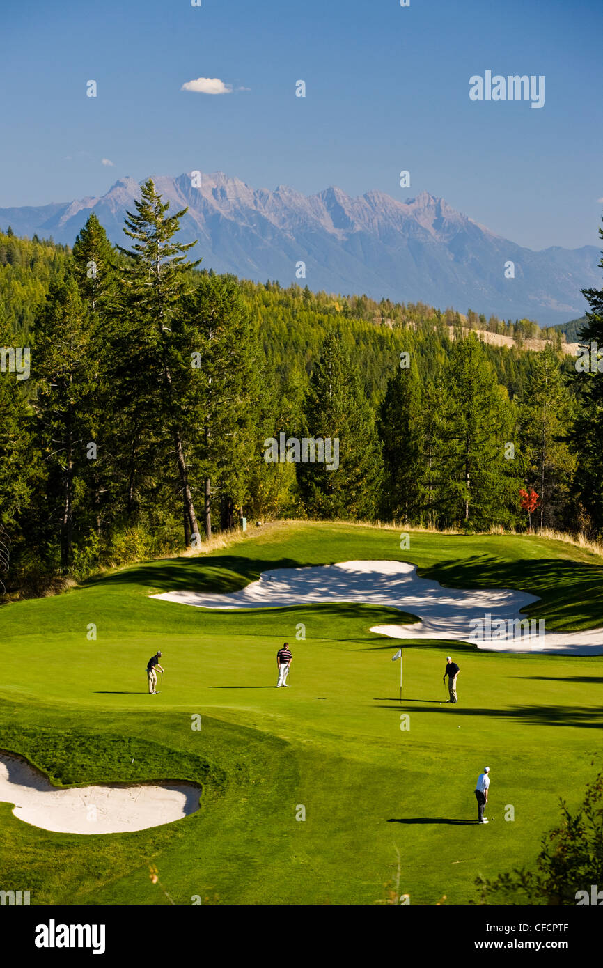 Trickle Creek Golf Course, Kimberley, British Columbia, Canada (no model release) Stock Photo