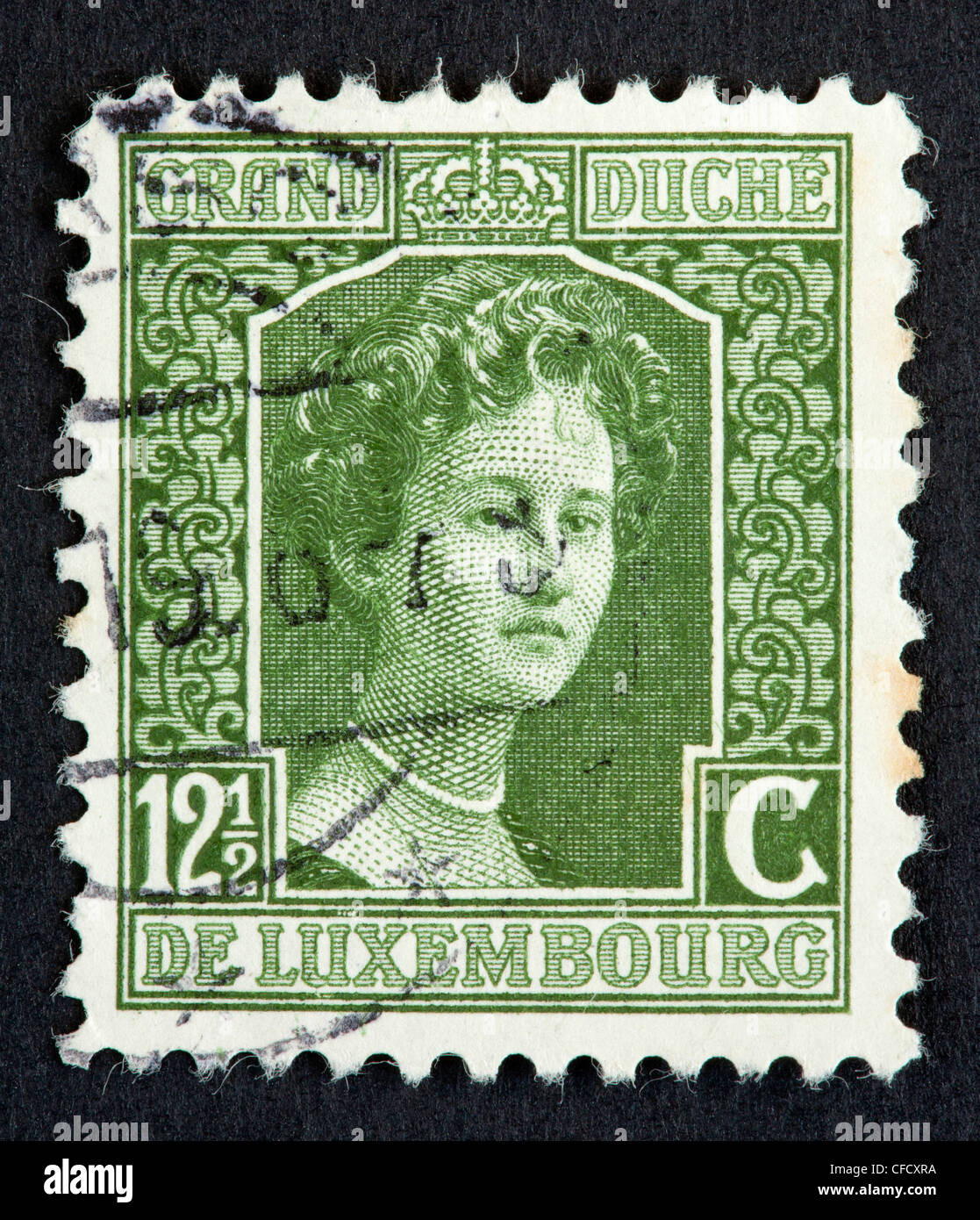 Luxembourgish postage stamp Stock Photo Alamy