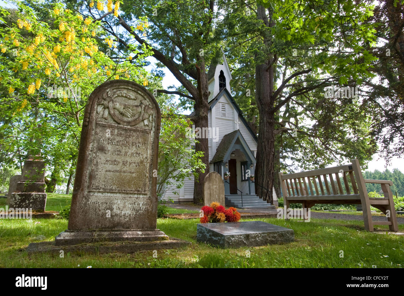 St. Stephen’s Anglican Church, Saanichton, British Columbia, Canada Stock Photo