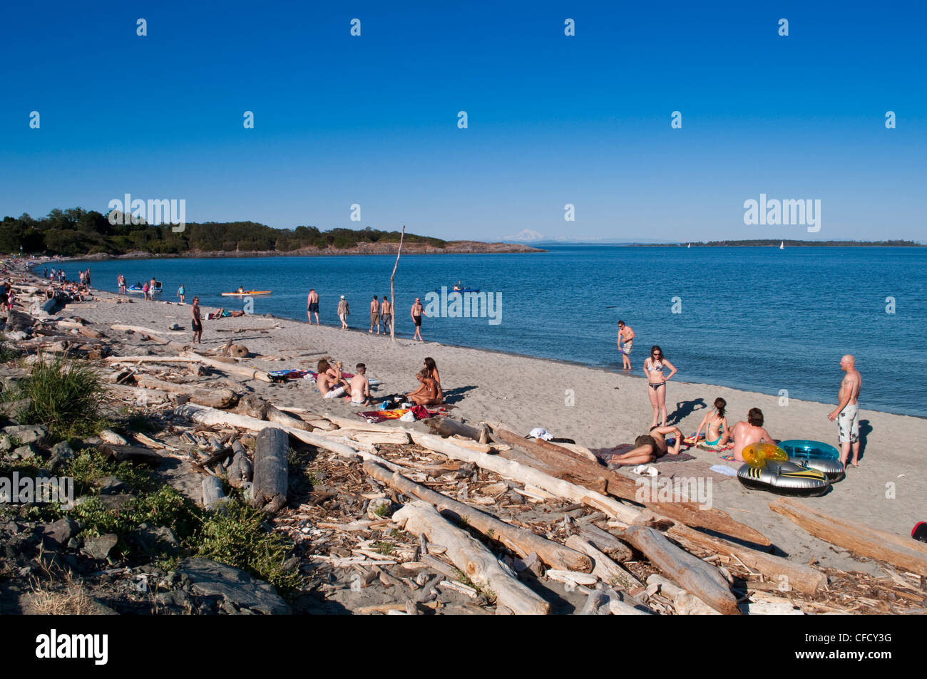 Willows Beach, Oak Bay, near Victoria, British Columbia, Canada Stock