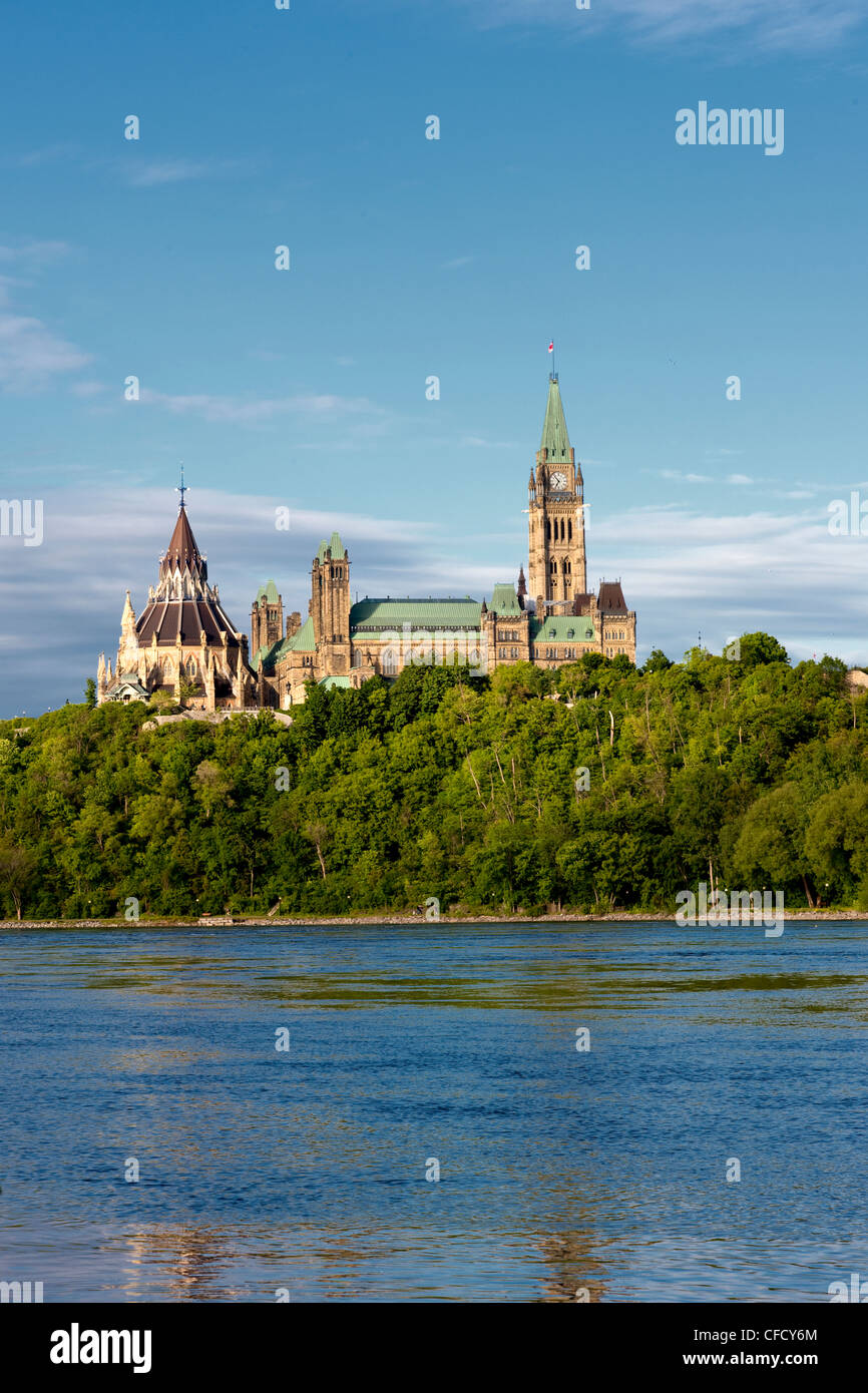 Ottawa View View towards Parliament Hill from Victoria Island, Ottawa River, Ottawa ...