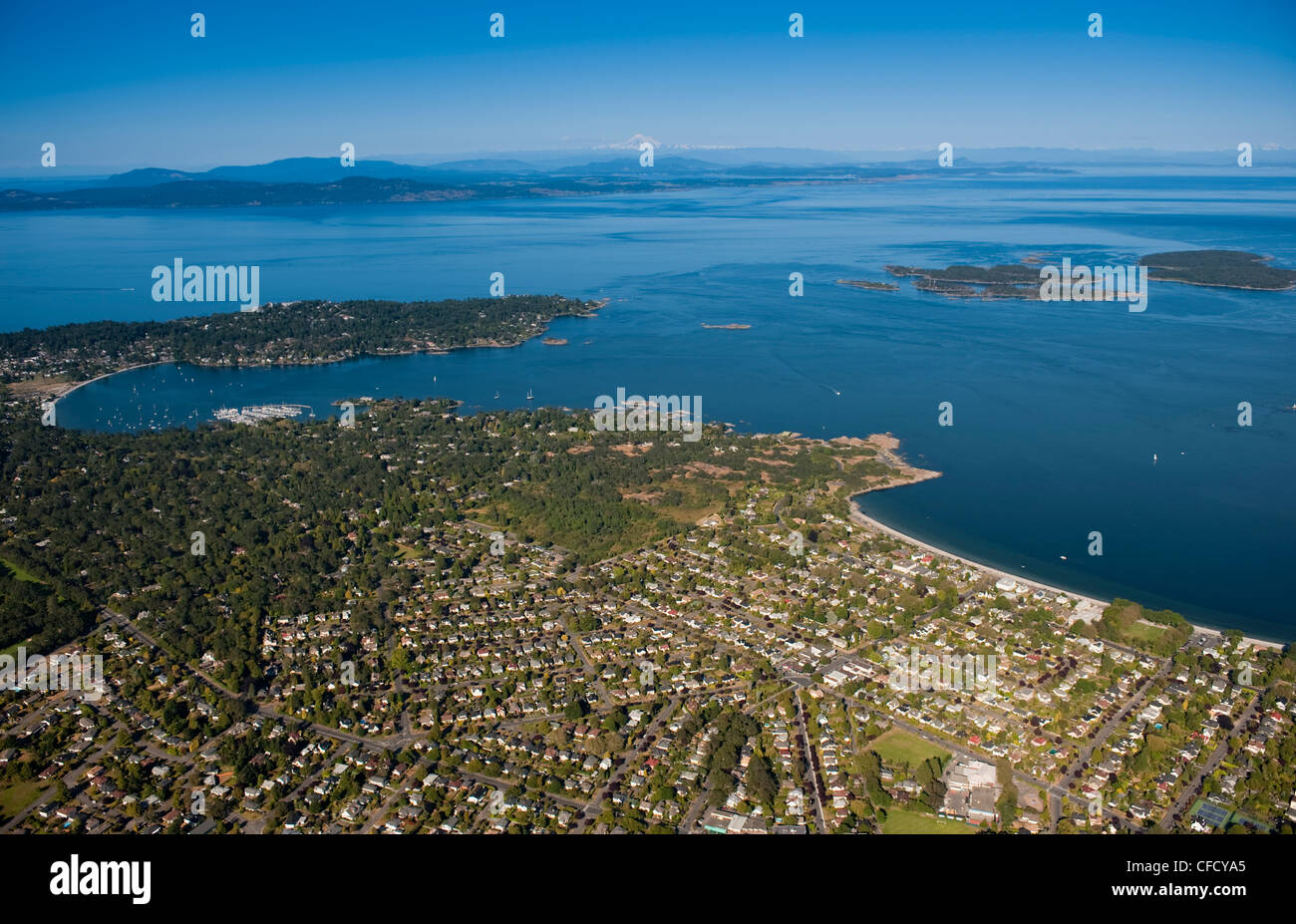 Oak Bay aerial , Victoria, British Columbia, Canada Stock Photo Alamy