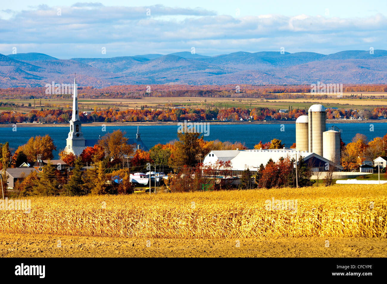St. Lawrence River, SaintMicheldeBellechasse, Quebec, Canada Stock Photo Alamy