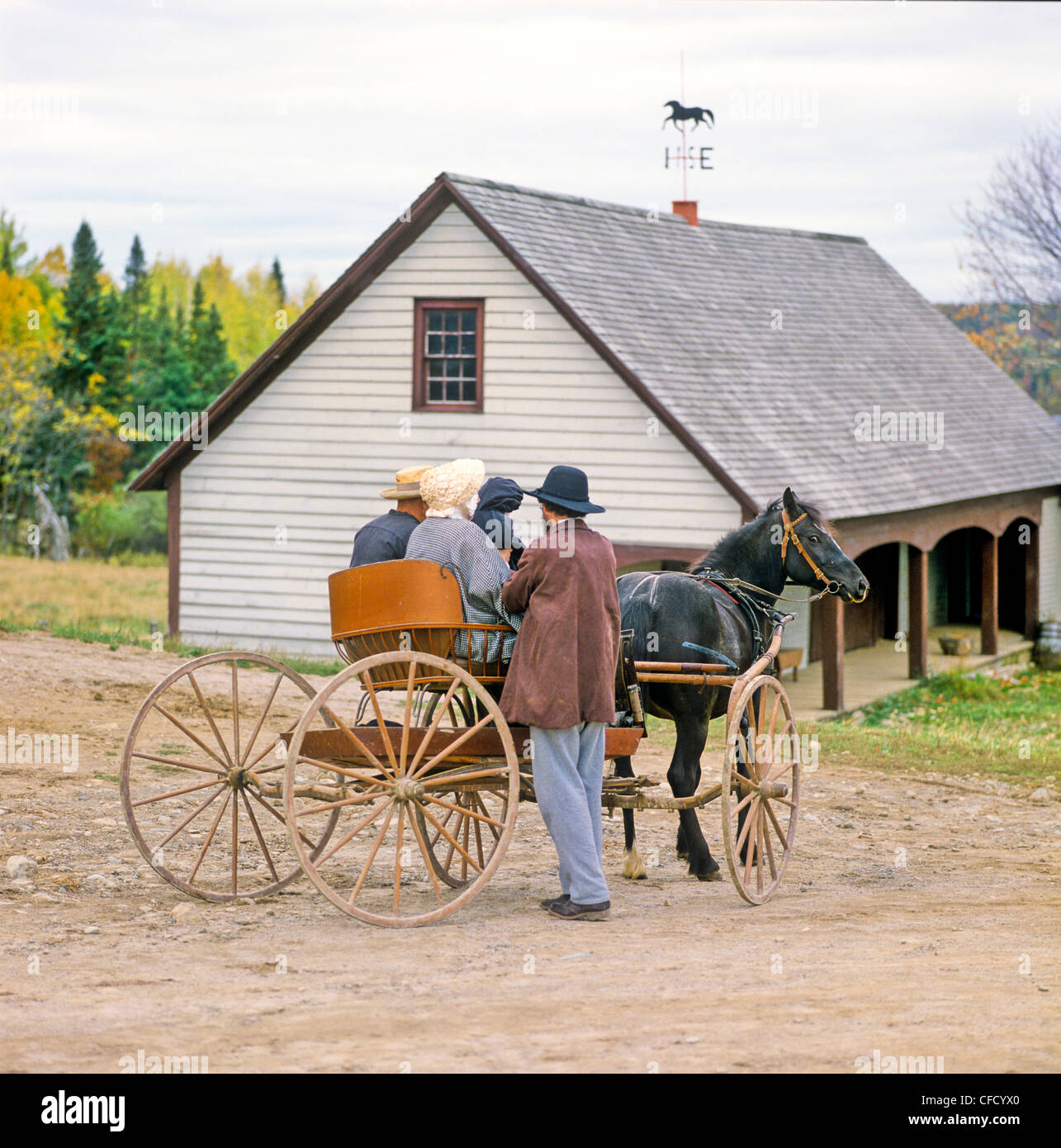 Kings Landing Historic Settlement, New Brunswick, Canada Stock Photo