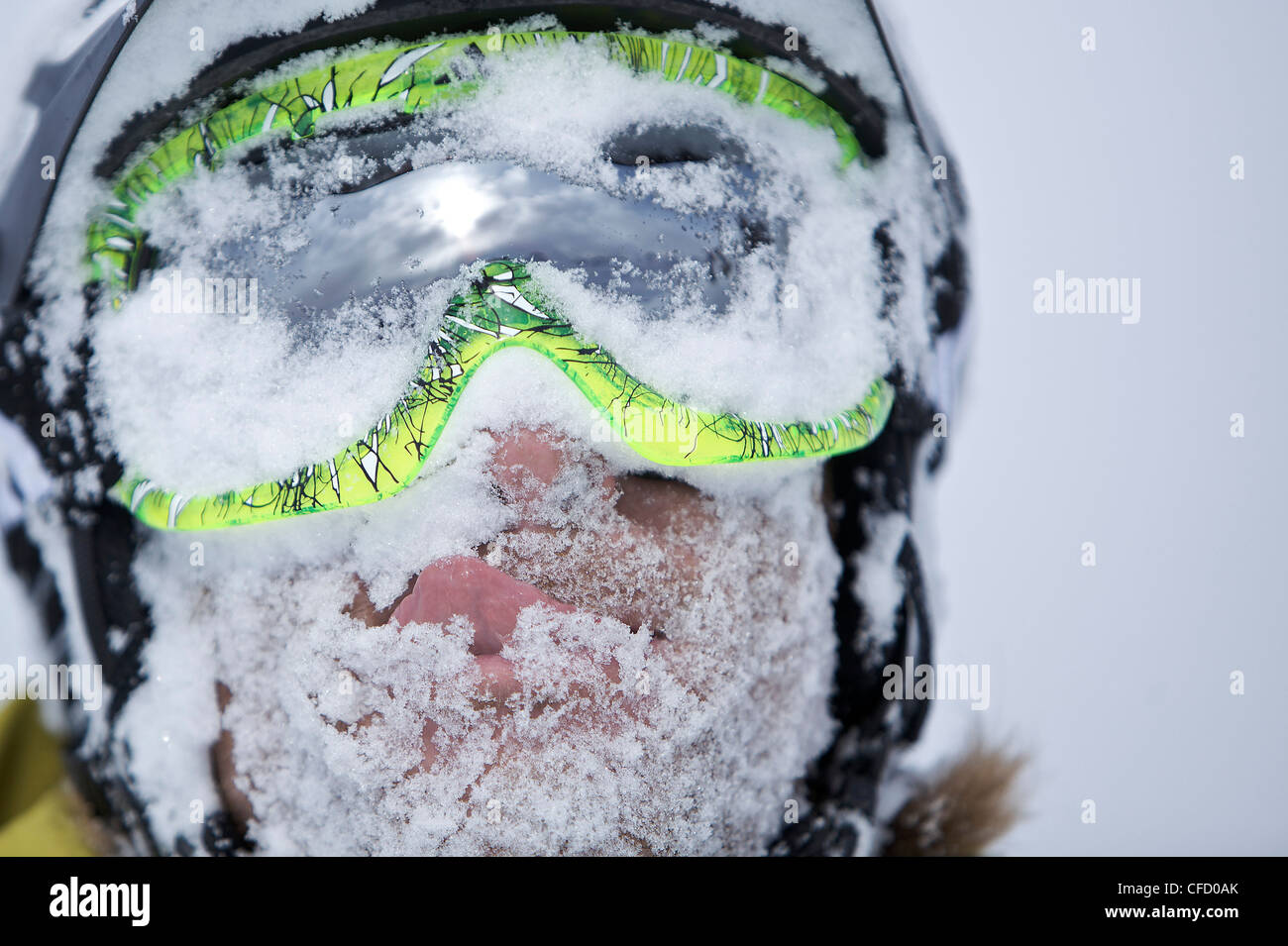 Snow covered face of hi-res stock photography and images - Alamy