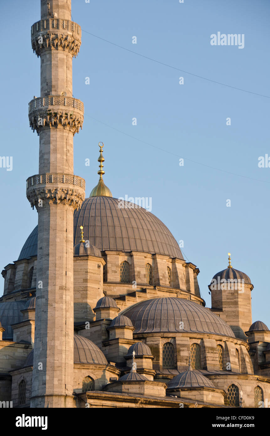 Yeni Camii, The New Mosque or Mosque of the Valide Sultan located in the Eminönü district of Istanbul, Turkey Stock Photo