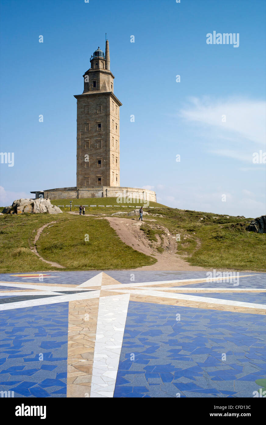 Tower of Hercules (Torre de Hercules), A Coruna, Galicia, Spain, Europe Stock Photo