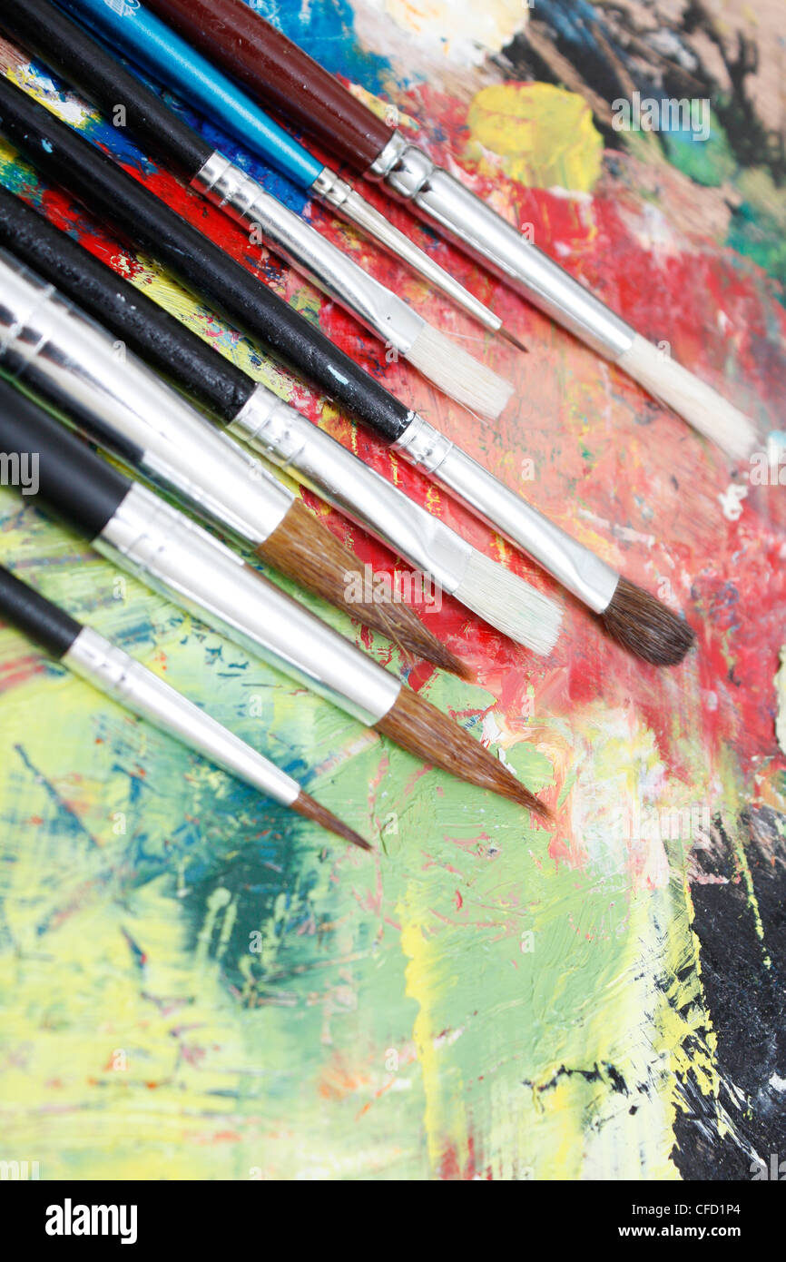 Paintbrushes Stock Photo