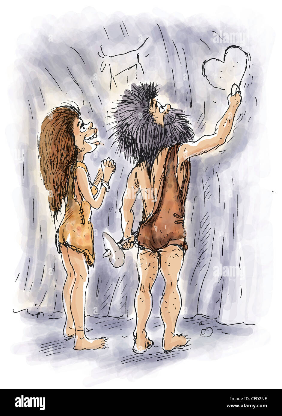 Caveman woman hi-res stock photography and images - Alamy