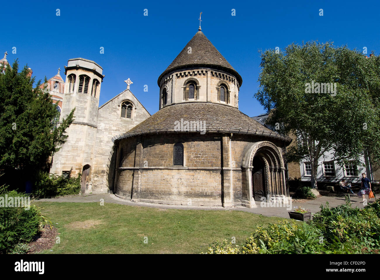 The Round Church, dating from 1130, Cambridge, Cambridgeshire, England, United Kingdom, Europe Stock Photo