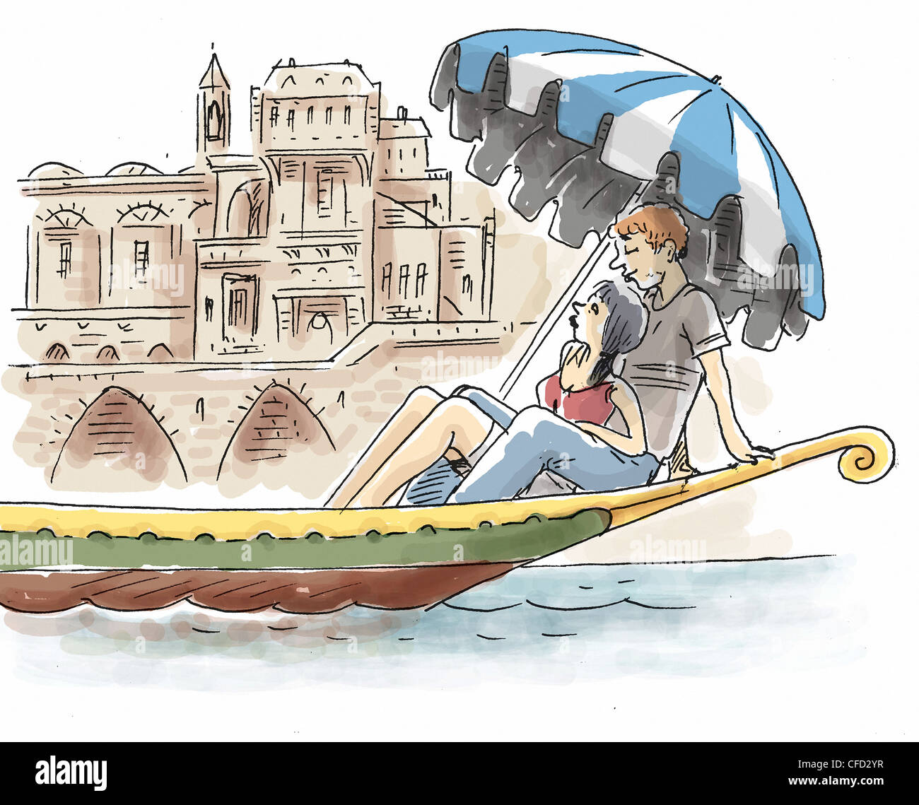 Married couple gondola venice hi-res stock photography and images - Alamy