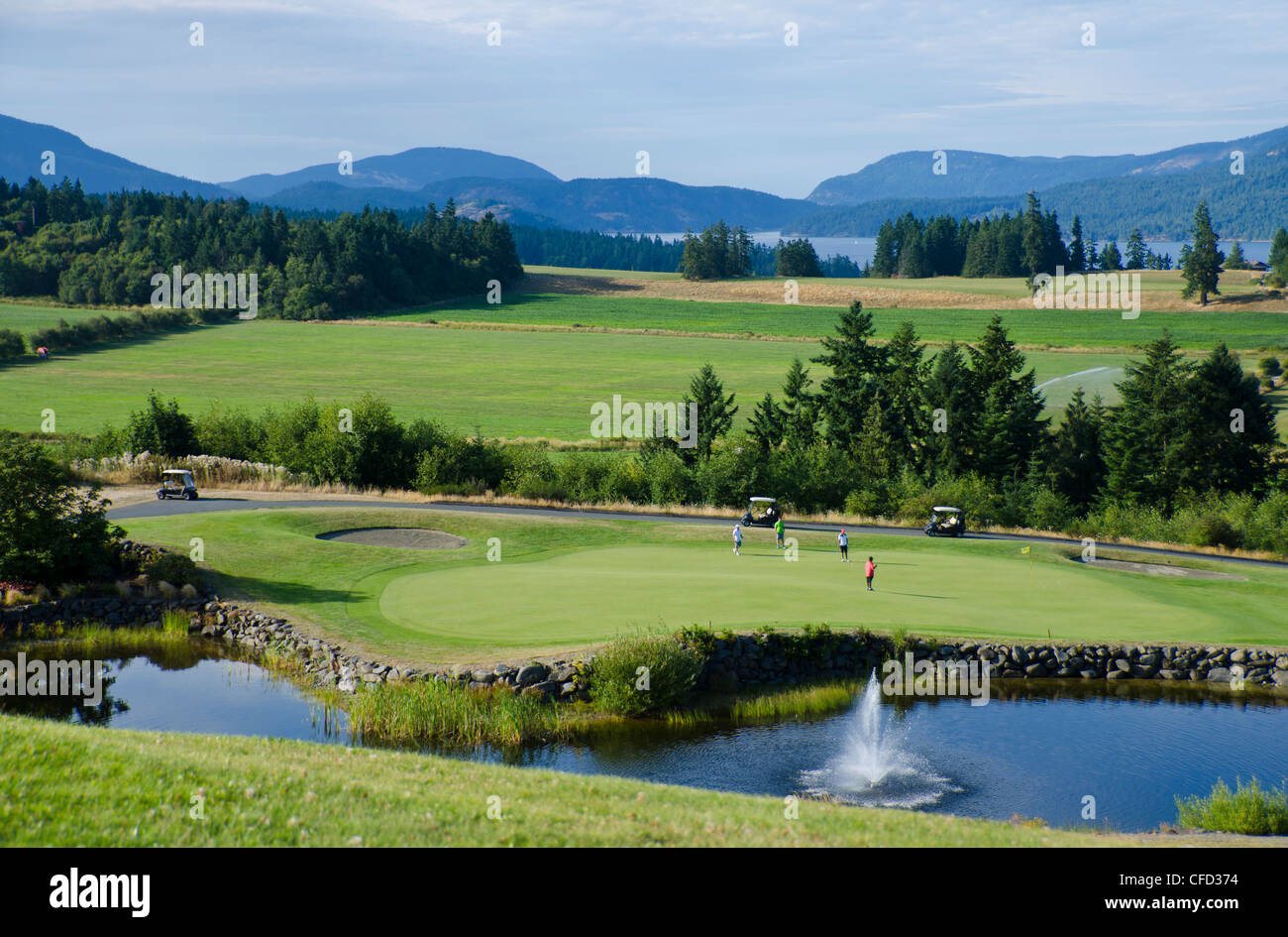 Arbutus Ridge Gold Course, Mill Bay near Victoria, British Columbia, Canada Stock Photo