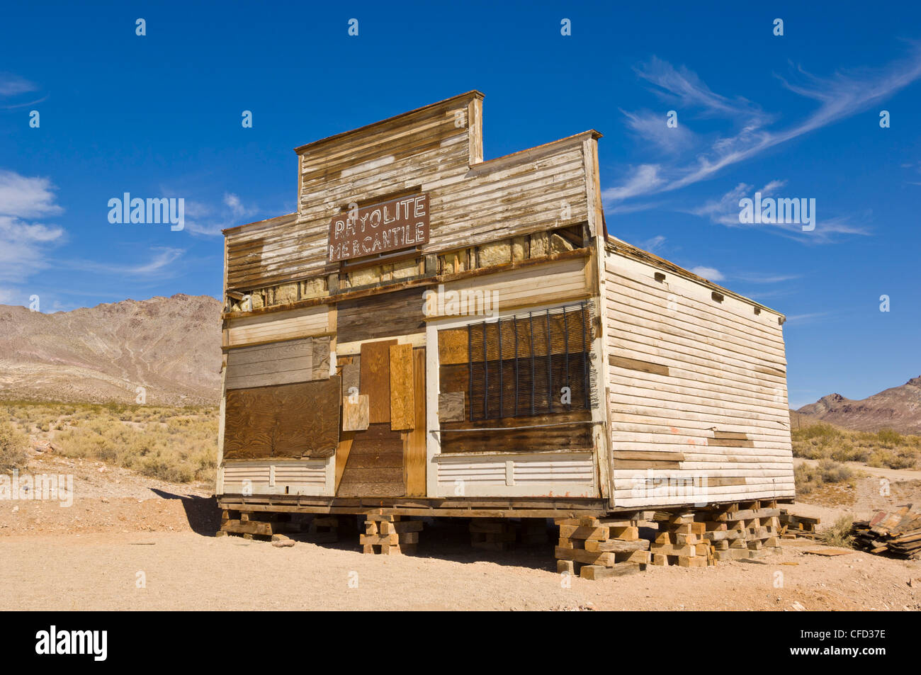 Rhyolite Mercantile, a General Store, Rhyolite, a former gold mining