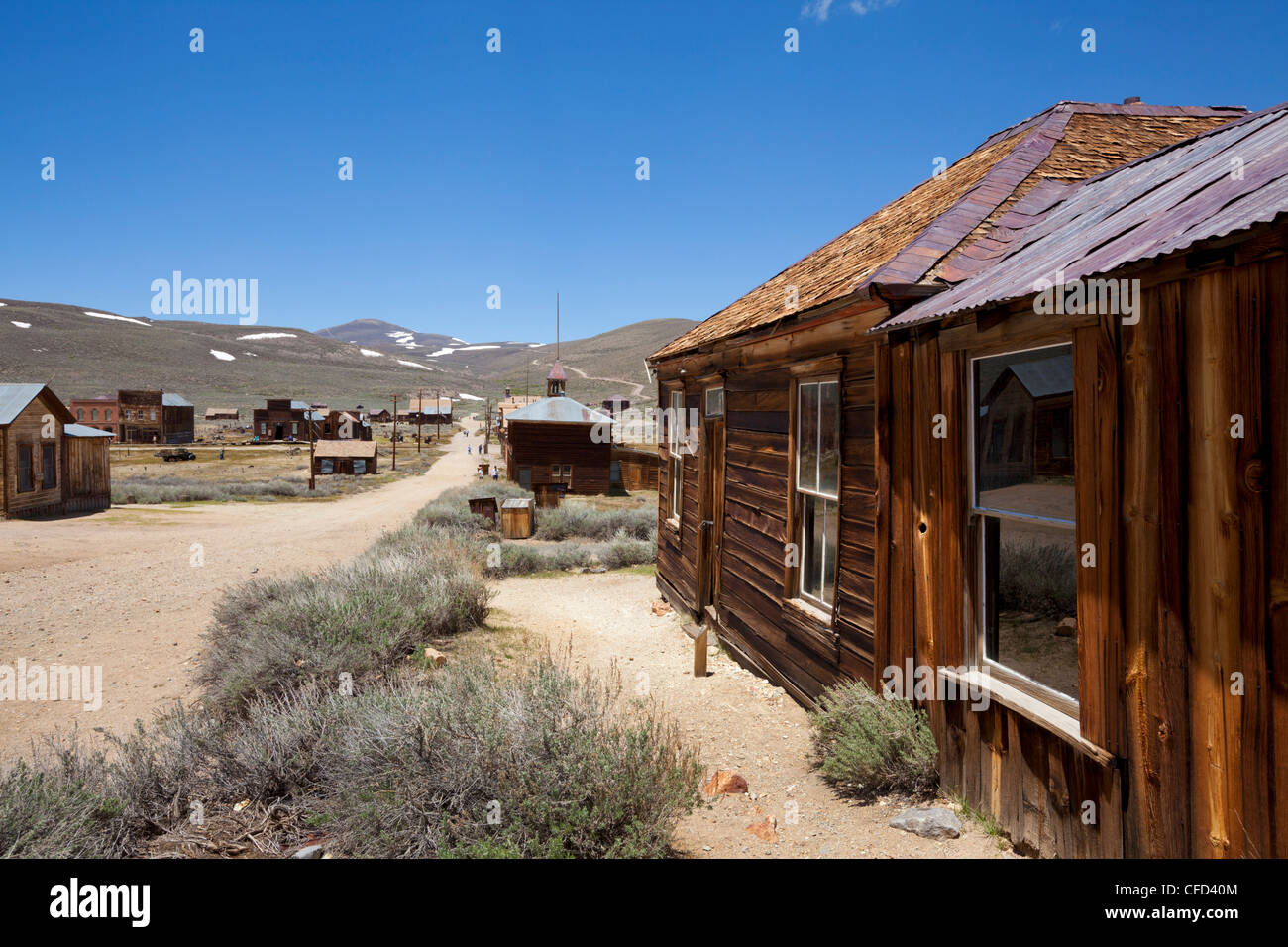 Dr. Street's house, California gold mining ghost town of Bodie, Bodie State Historic Park, Bridgeport, California, USA Stock Photo