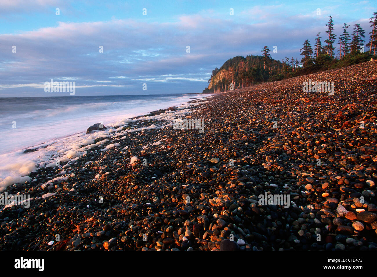 Queen Charlotte Islands Agate Beach High Resolution Stock Photography