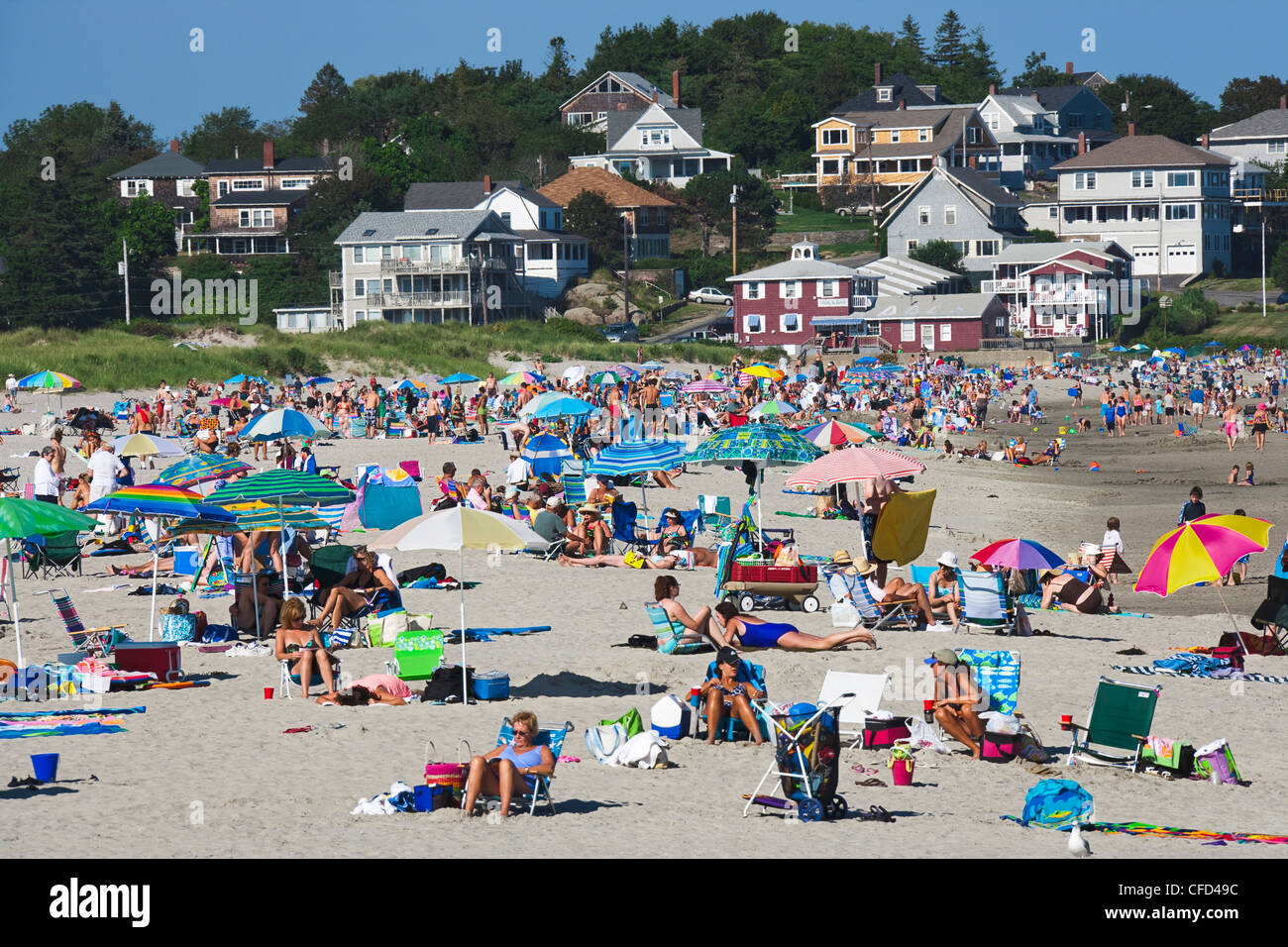People on Beach, Good Harbor Beach, Gloucester, Cape Ann, Massachusetts