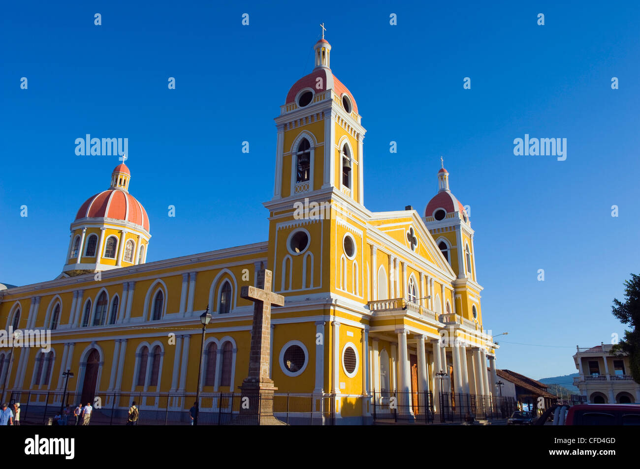 Granada Cathedral, founded in 1583, rebuilt in 1915, Granada, Nicaragua, Central America Stock Photo