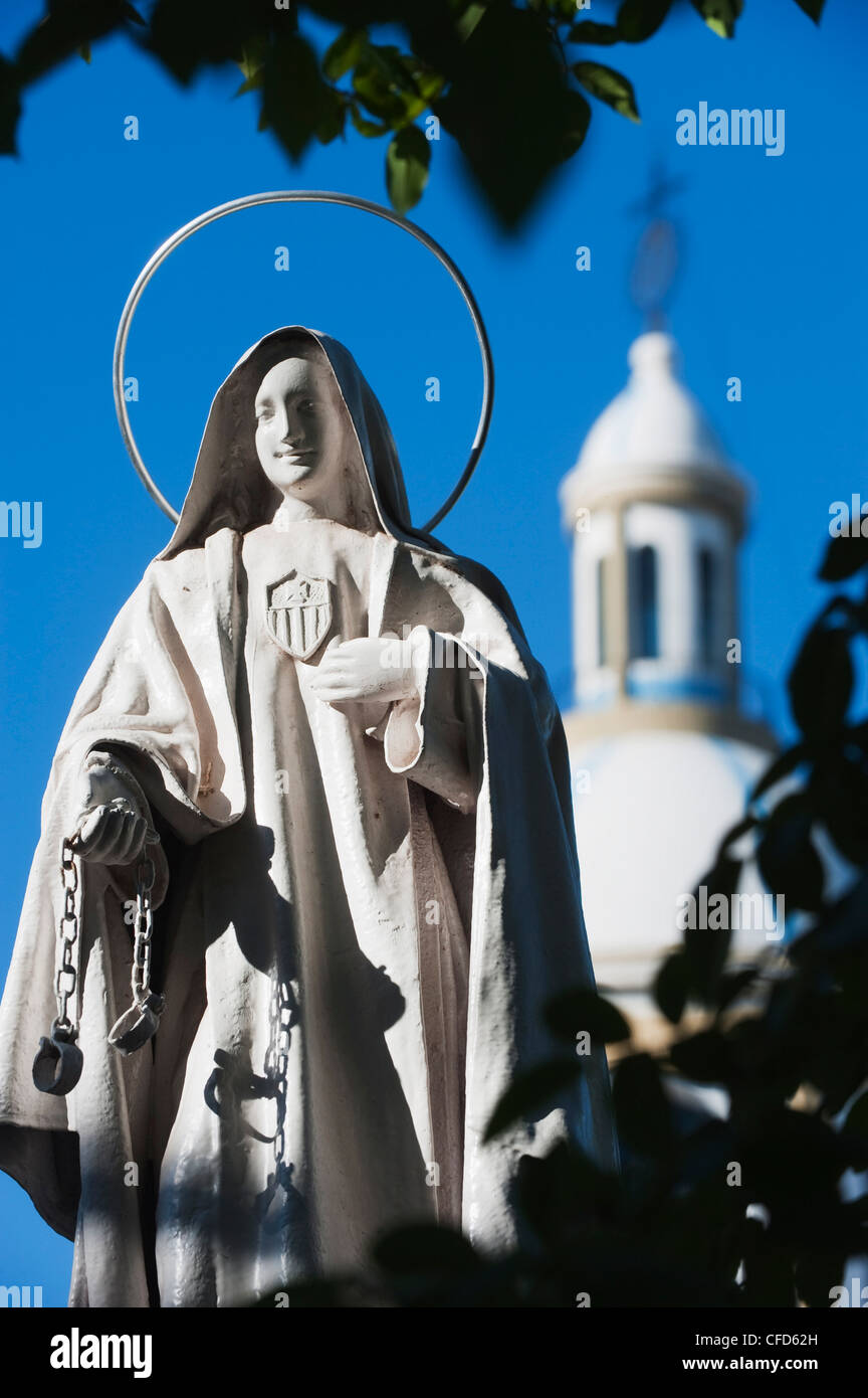 Statue of the Virgin Mary, Iglesia Nuestra Senora de la Merced, Mendoza, Argentina, South America Stock Photo