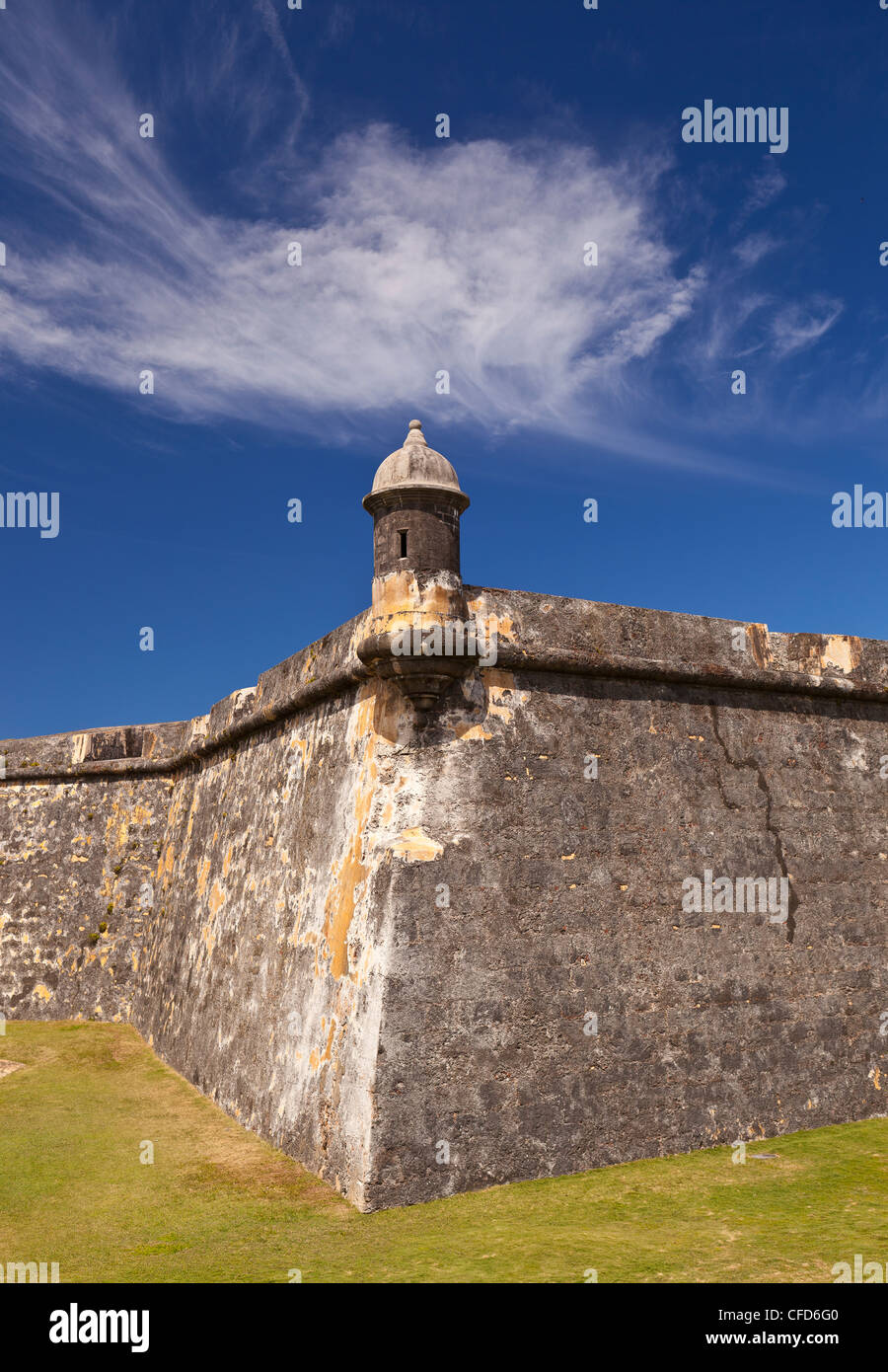 OLD SAN JUAN, PUERTO RICO - Castillo San Felipe del Morro, historic fortress. Stock Photo