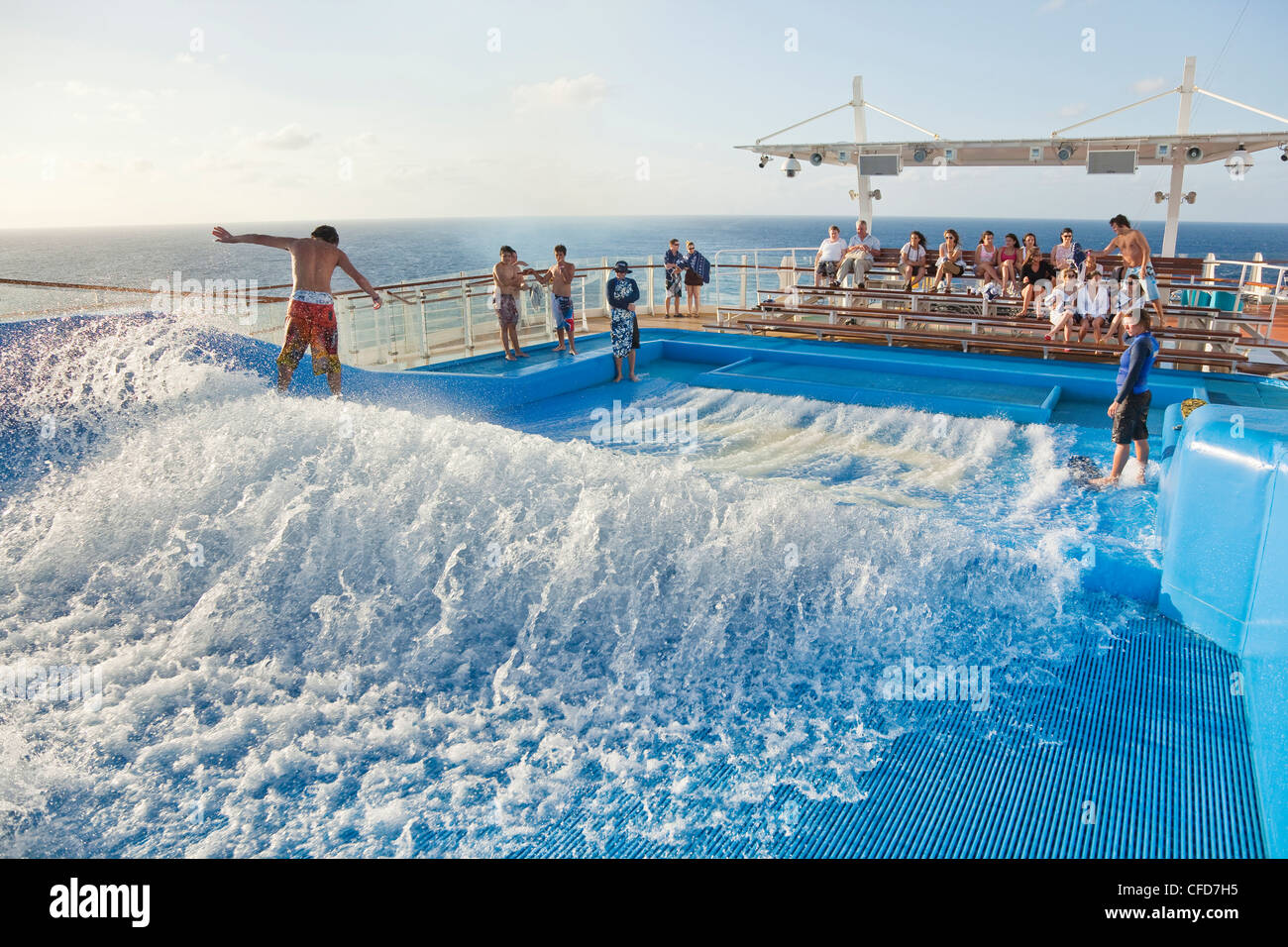 FlowRider surf simulator on Royal Caribbean's Oasis of the Seas cruise ship Stock Photo Alamy