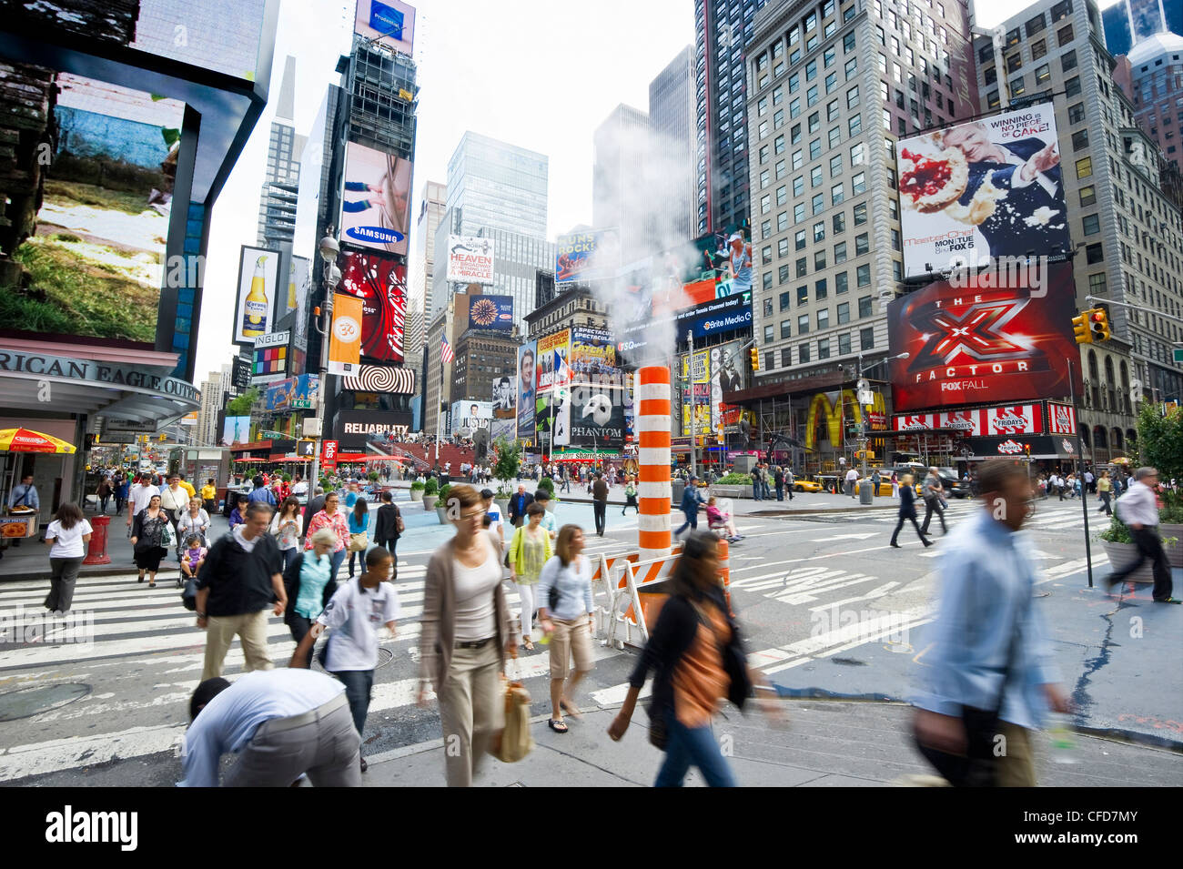 New york city urban people blurred motion new york hires stock