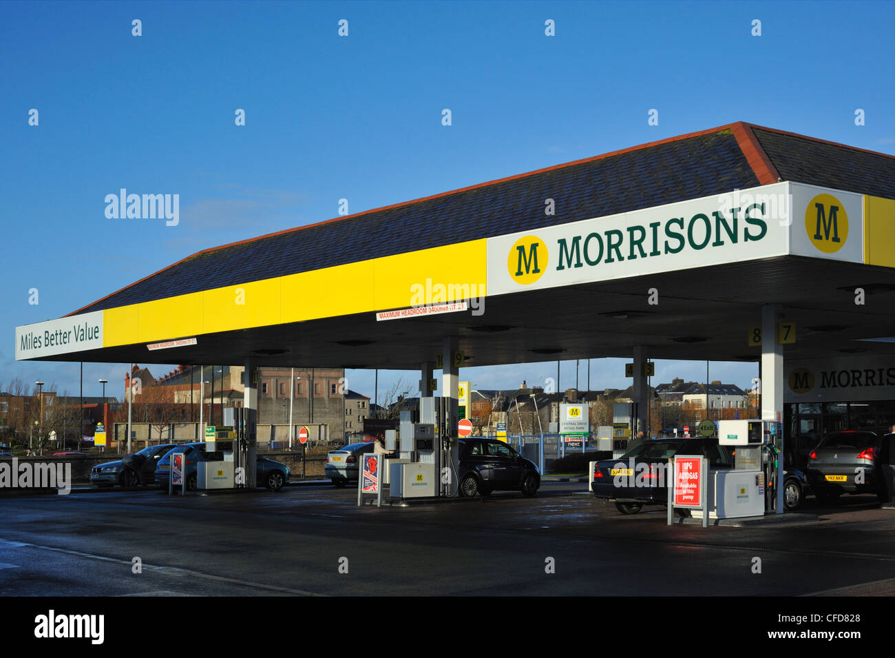Morrison's petrol station hires stock photography and images Alamy