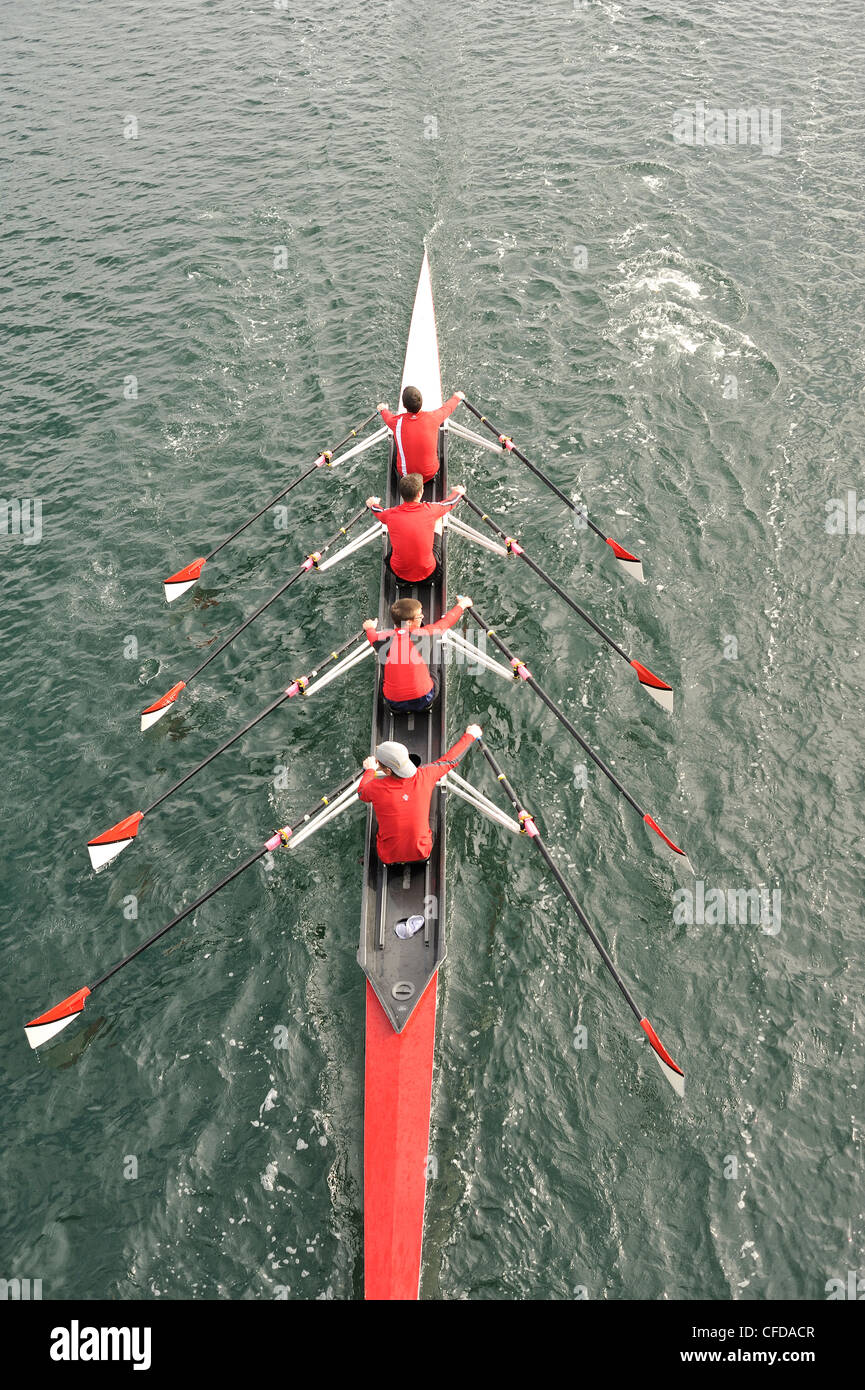 Crew rowing race above hires stock photography and images Alamy