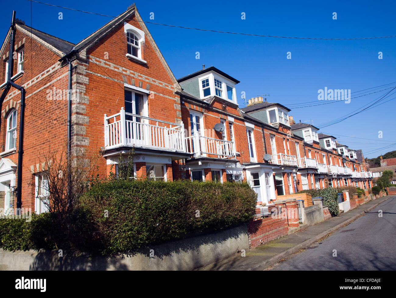 Victorian or Edwardian terraced houses, Berners Road, Felixstowe