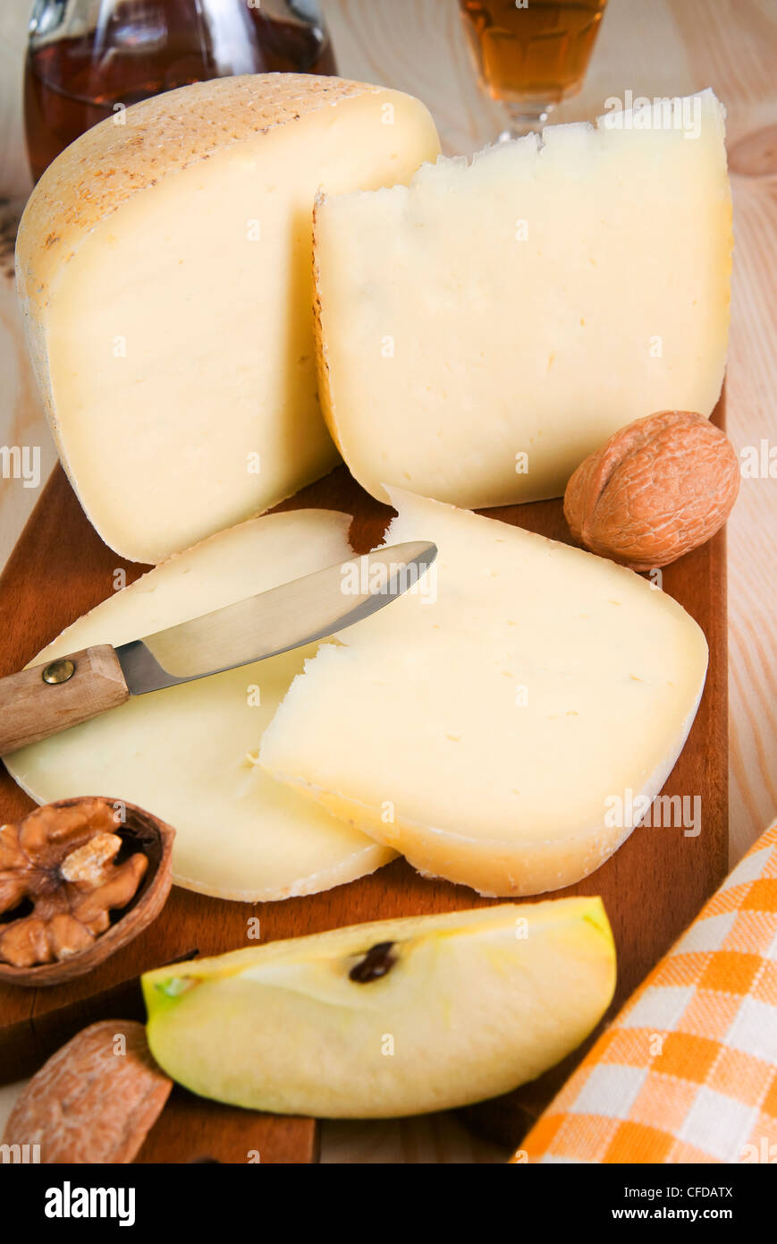 Pecorino cheese, Tuscan gastronomy, Tuscany, Italy, Europe Stock Photo