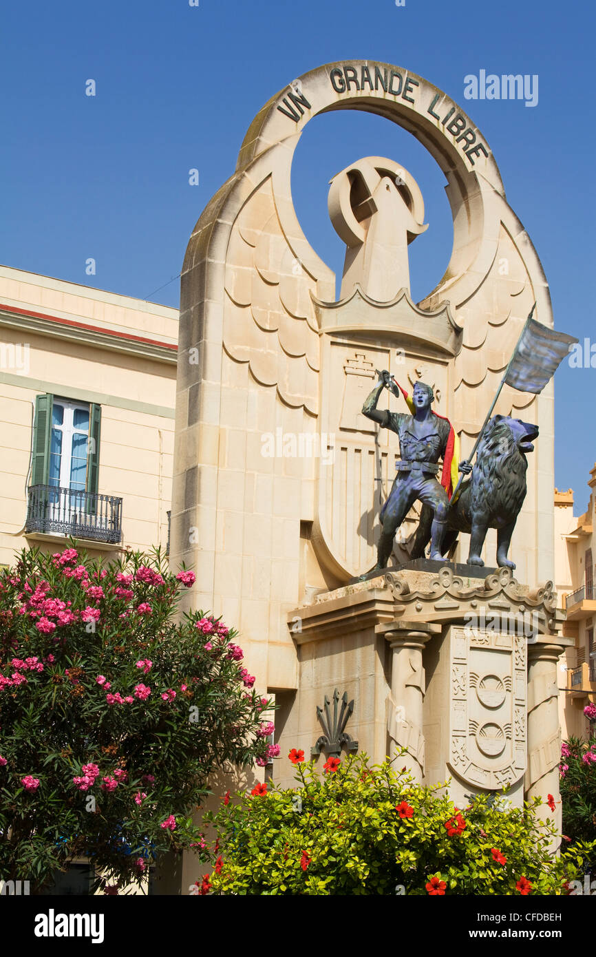 Liberation Monument on Juan Carlos Avenue, Melilla, Spain, Spanish North Africa, Africa Stock Photo