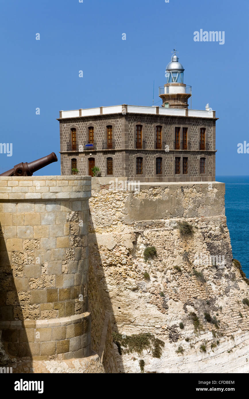 Lighthouse in Medina Sidonia (old town) District, Melilla, Spain, Spanish North Africa, Africa Stock Photo