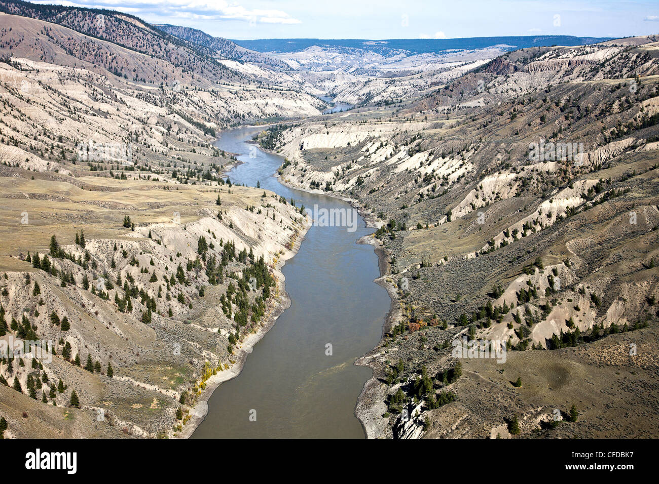 Aerial photography over the Cariboo region of British Columbia, Canada ...