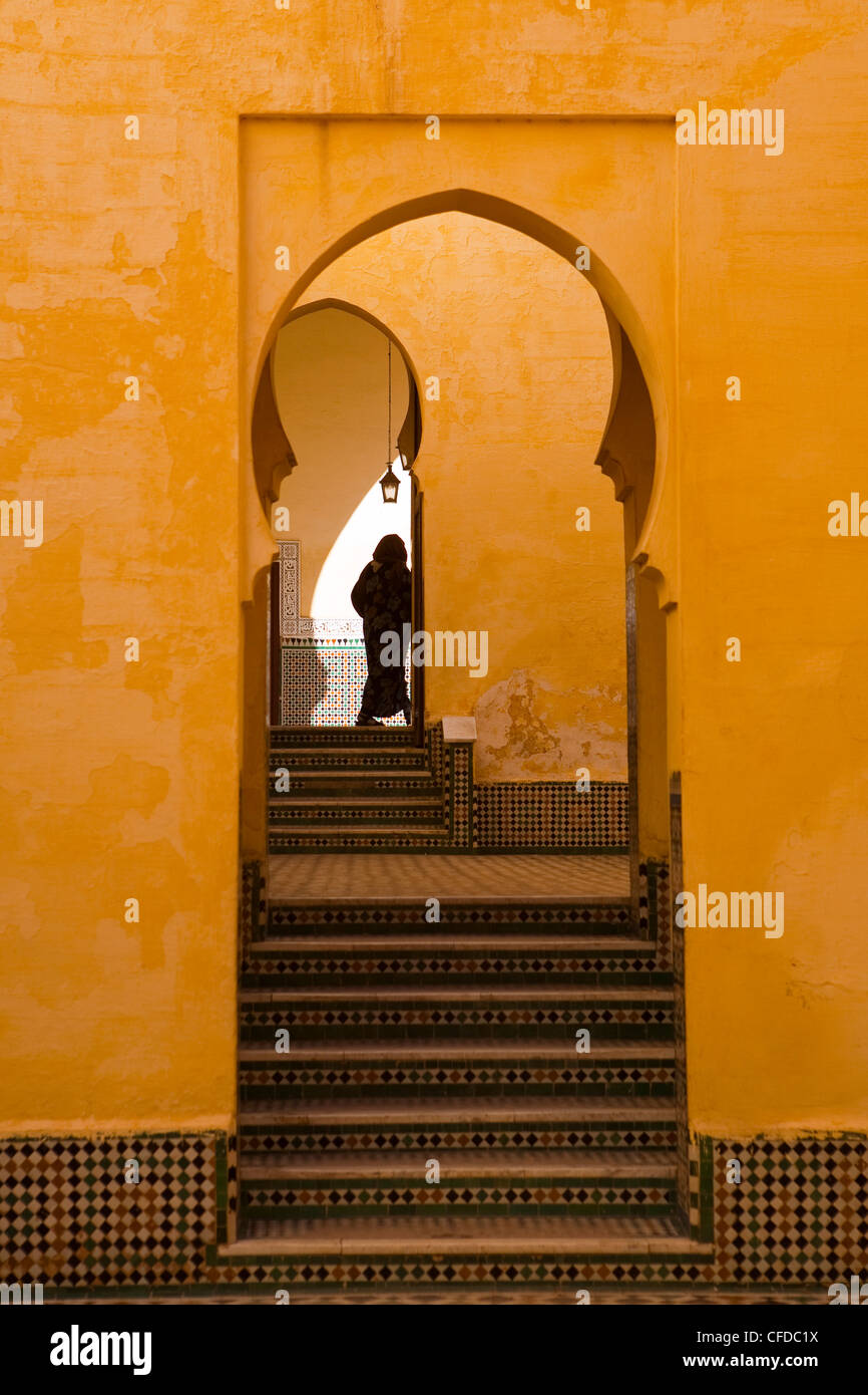 Mausoleum of Moulay Ismail, Meknes, Morocco, North Africa, Africa Stock Photo