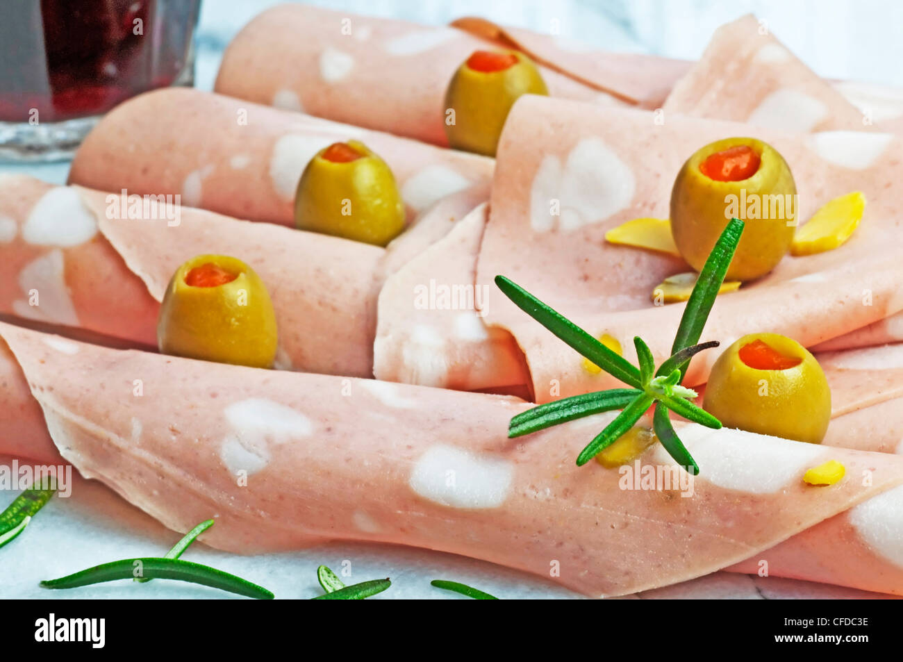 Mortadella sausage of Italy Stock Photo Alamy