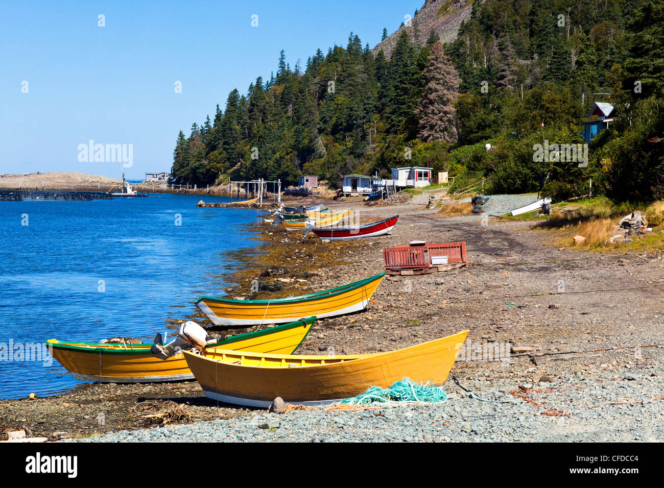 Wooden dories, Black Harbour, Grand Manan Island, Bay of Fundy, New