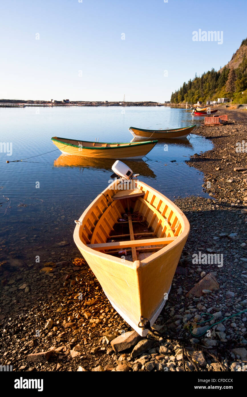 Wooden dories, Dark Harbour, Grand Manan Island, Bay of Fundy, New