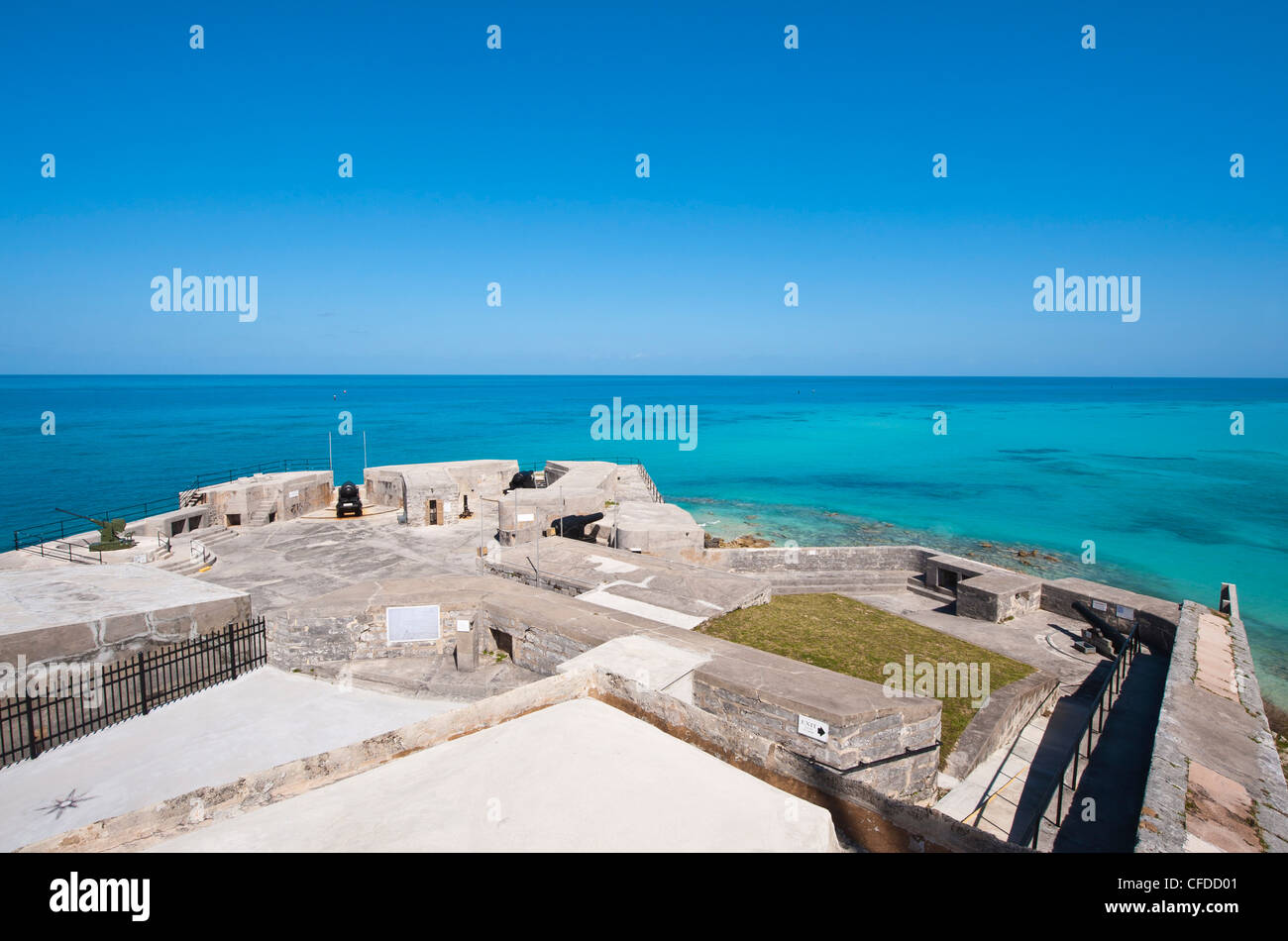 Fort St. Catherine, UNESCO World Heritage Site, Bermuda, Central America Stock Photo