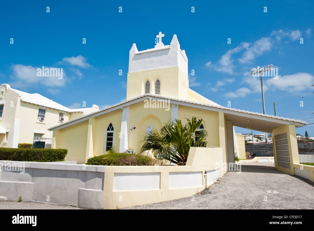 St. Joseph's Roman Catholic Church, Somerset, Bermuda, Central America Stock Photo