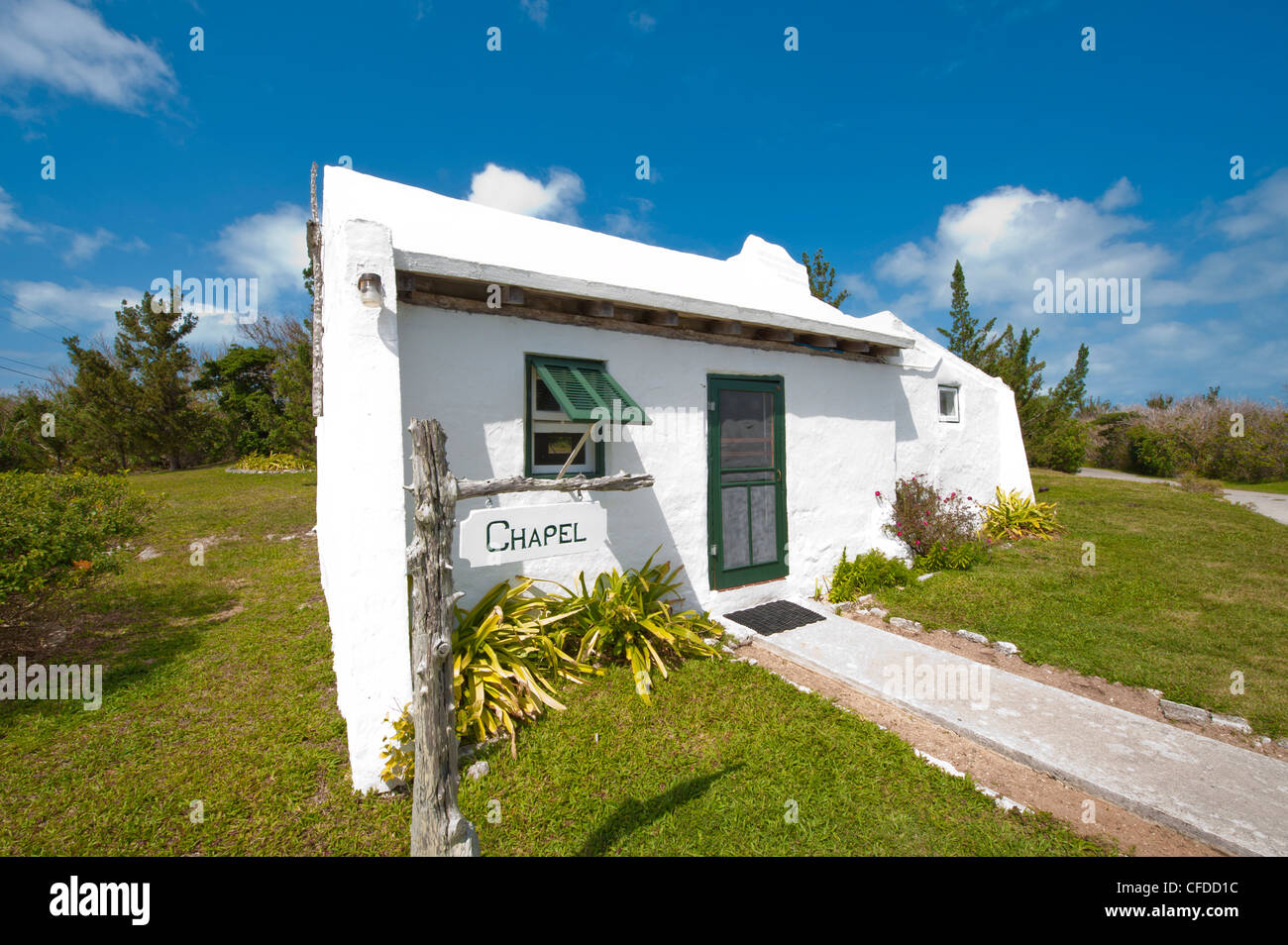 Heydon Trust Chapel dating from 1616, Somerset, Bermuda, Central America Stock Photo